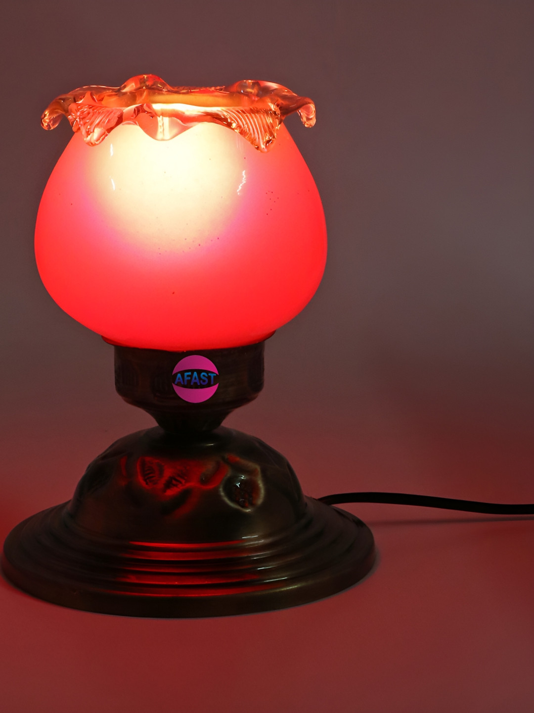 

1ST TIME Pink Metal Contemporary Table Lamp