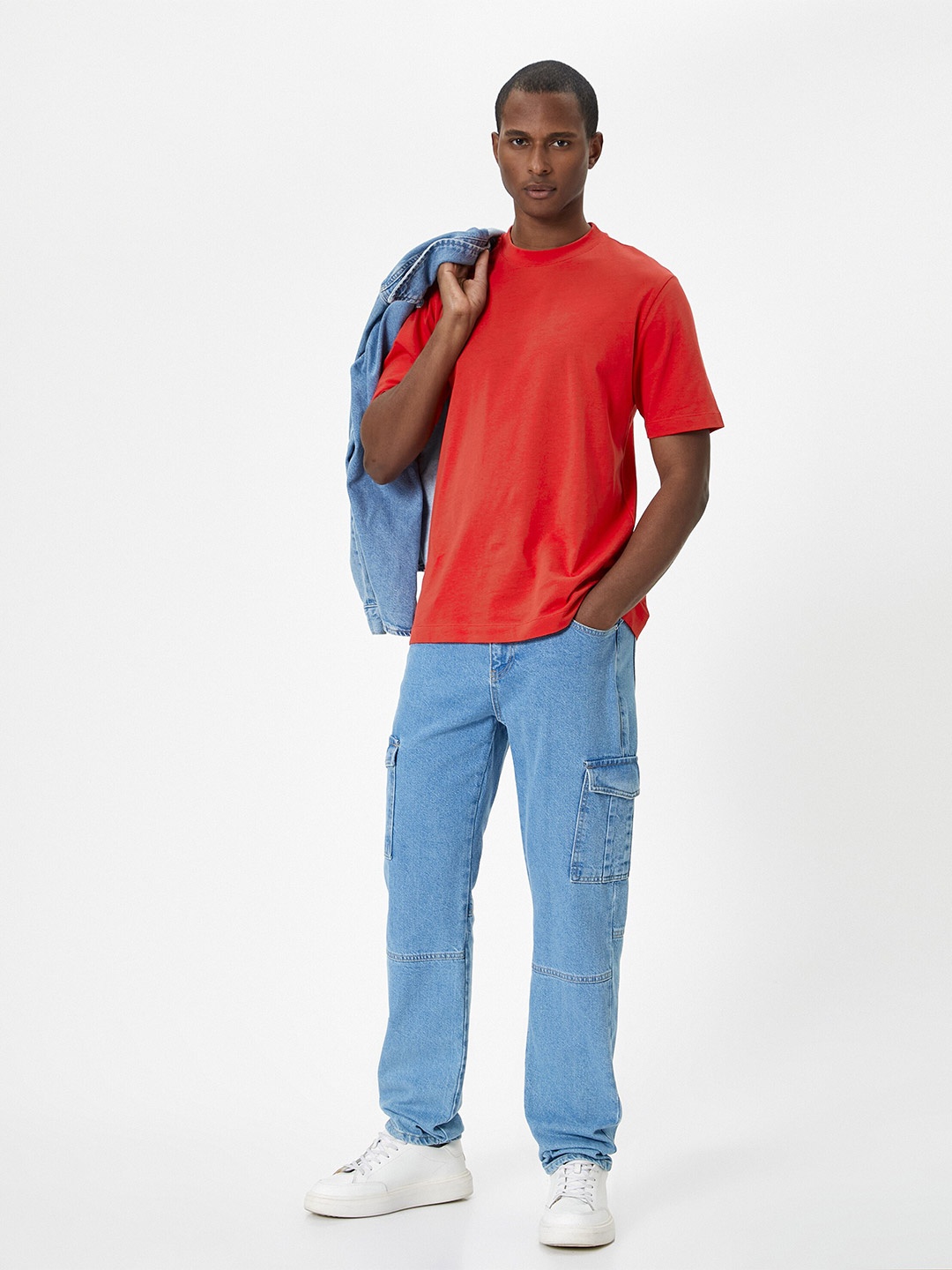 

Koton Round Neck Pure Cotton T-shirt, Red