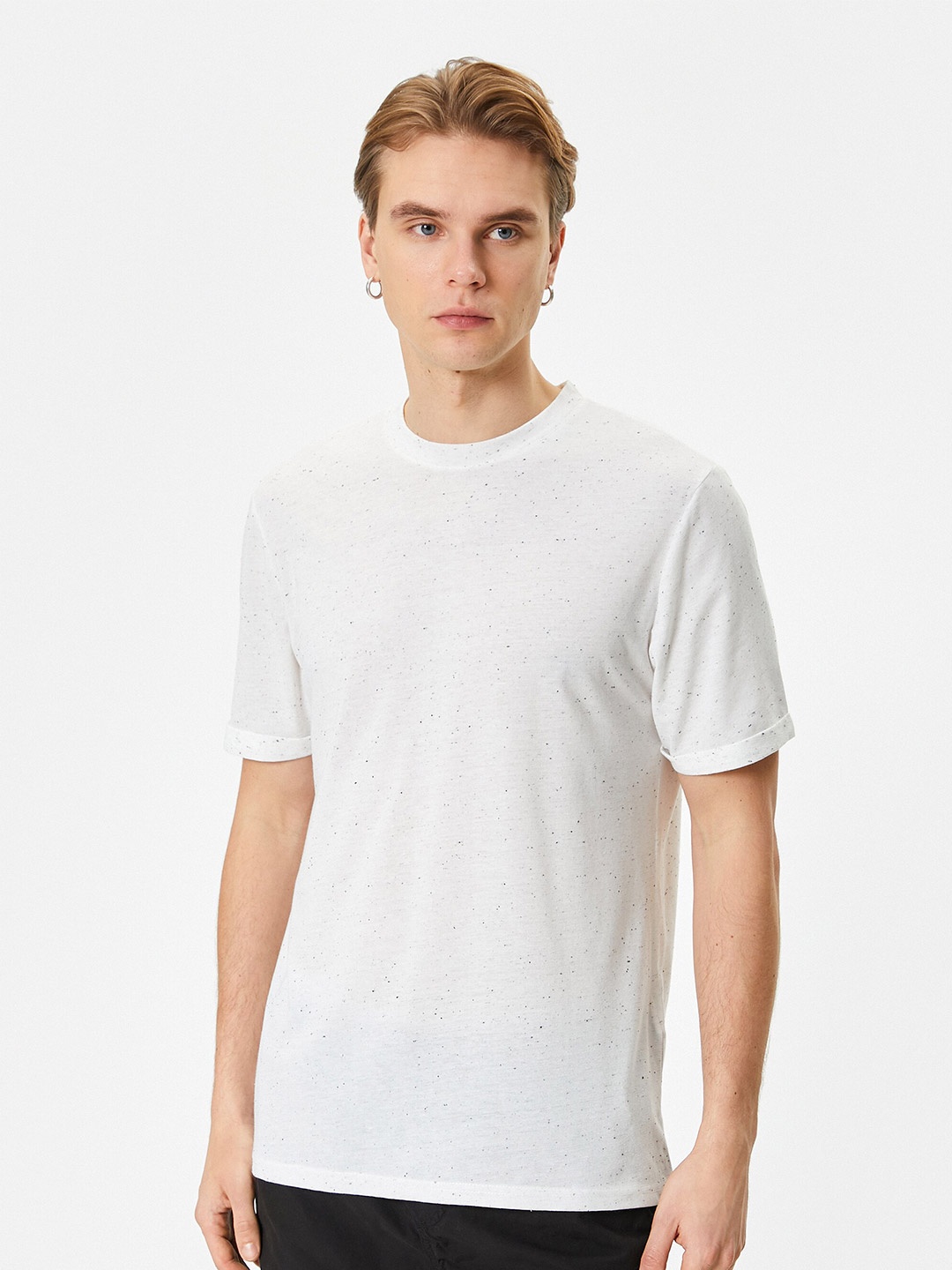 

Koton Round Neck Casual T-shirt, White
