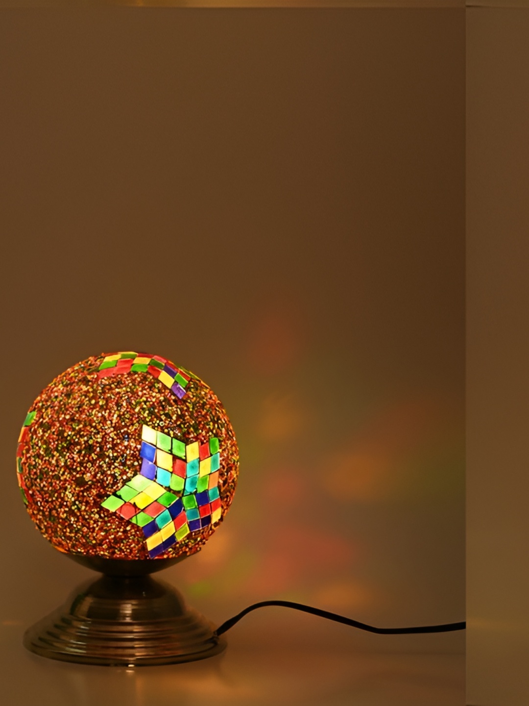 

1ST TIME Red Textured Metal Contemporary Table Lamp