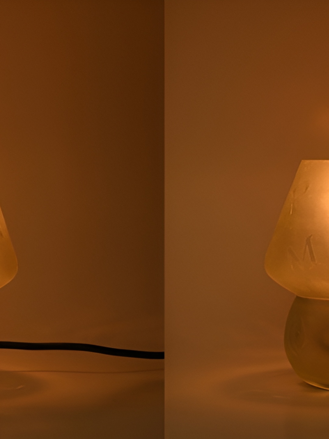 

1ST TIME White 2 Pieces Printed Traditional Cylindrical Shaped Table Lamps