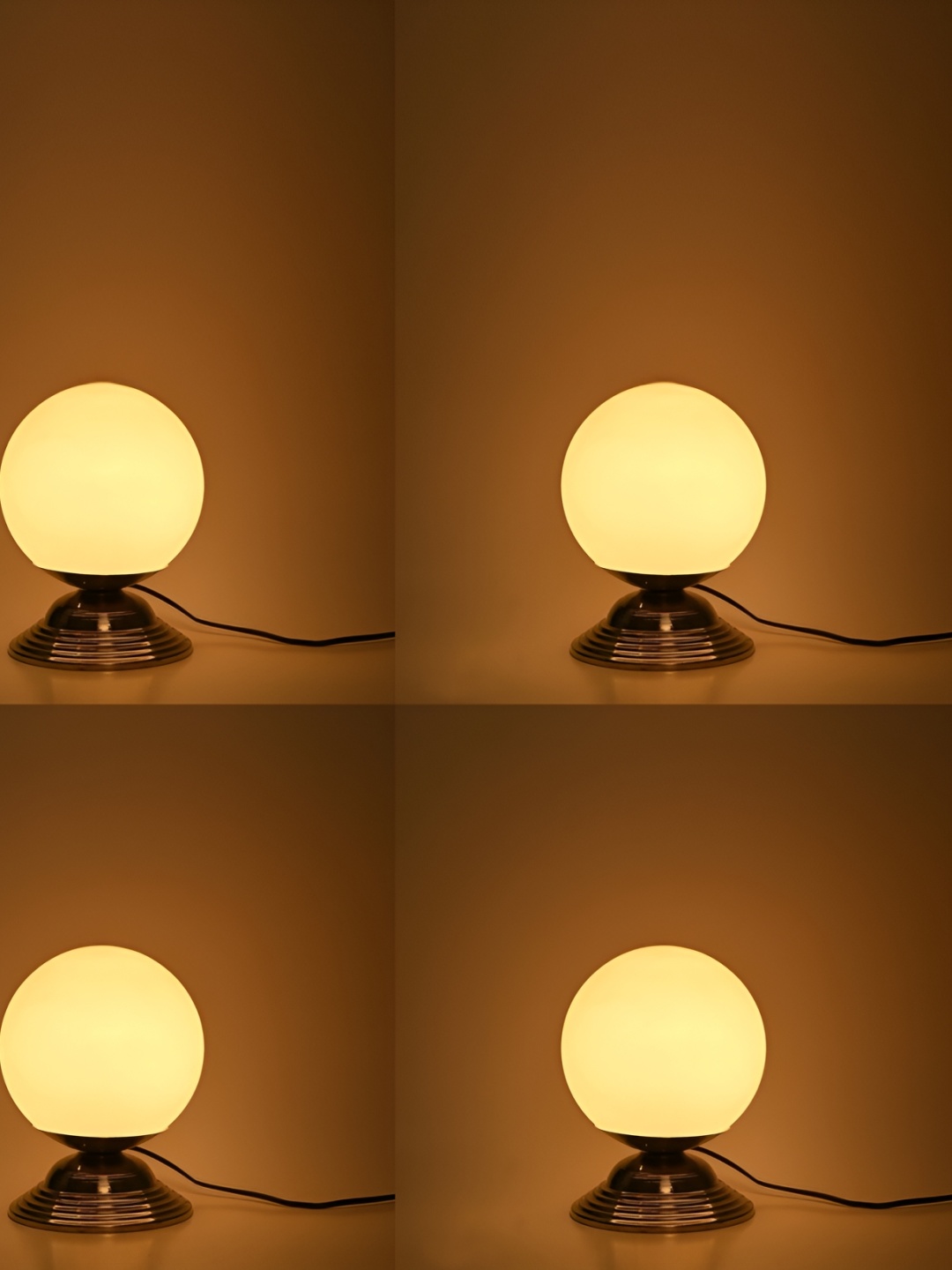 

1ST TIME Yellow 4 Pieces Metal Contemporary Table Lamps