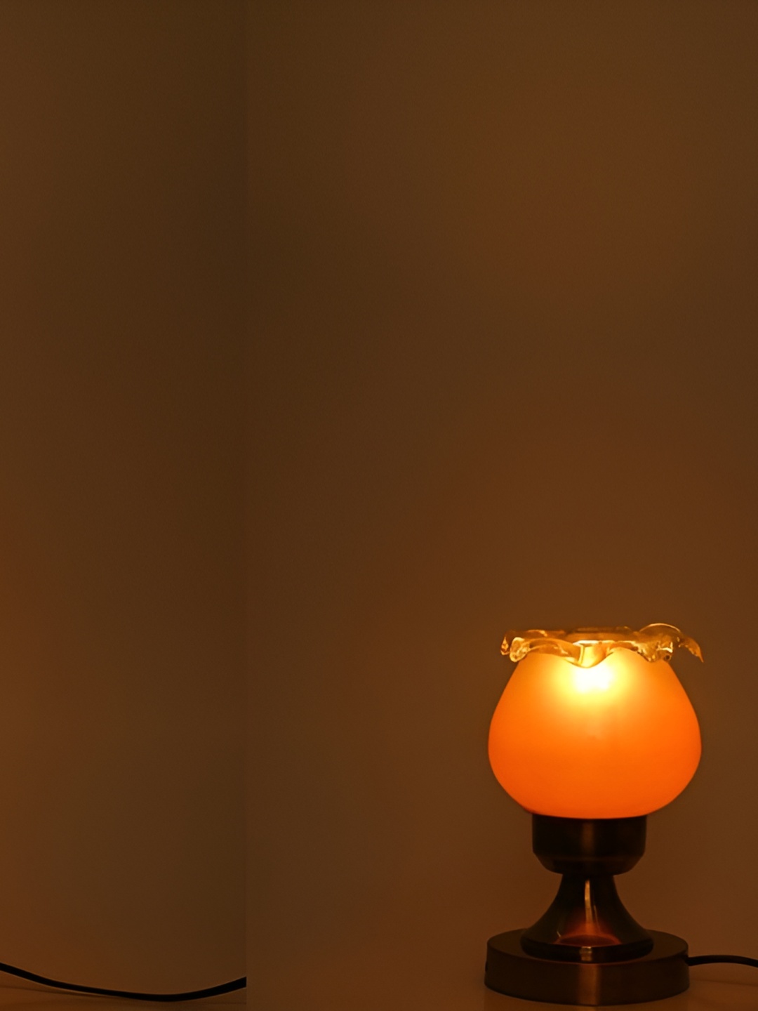 

1ST TIME Pink Metal Traditional Bell Shaped Table Lamp