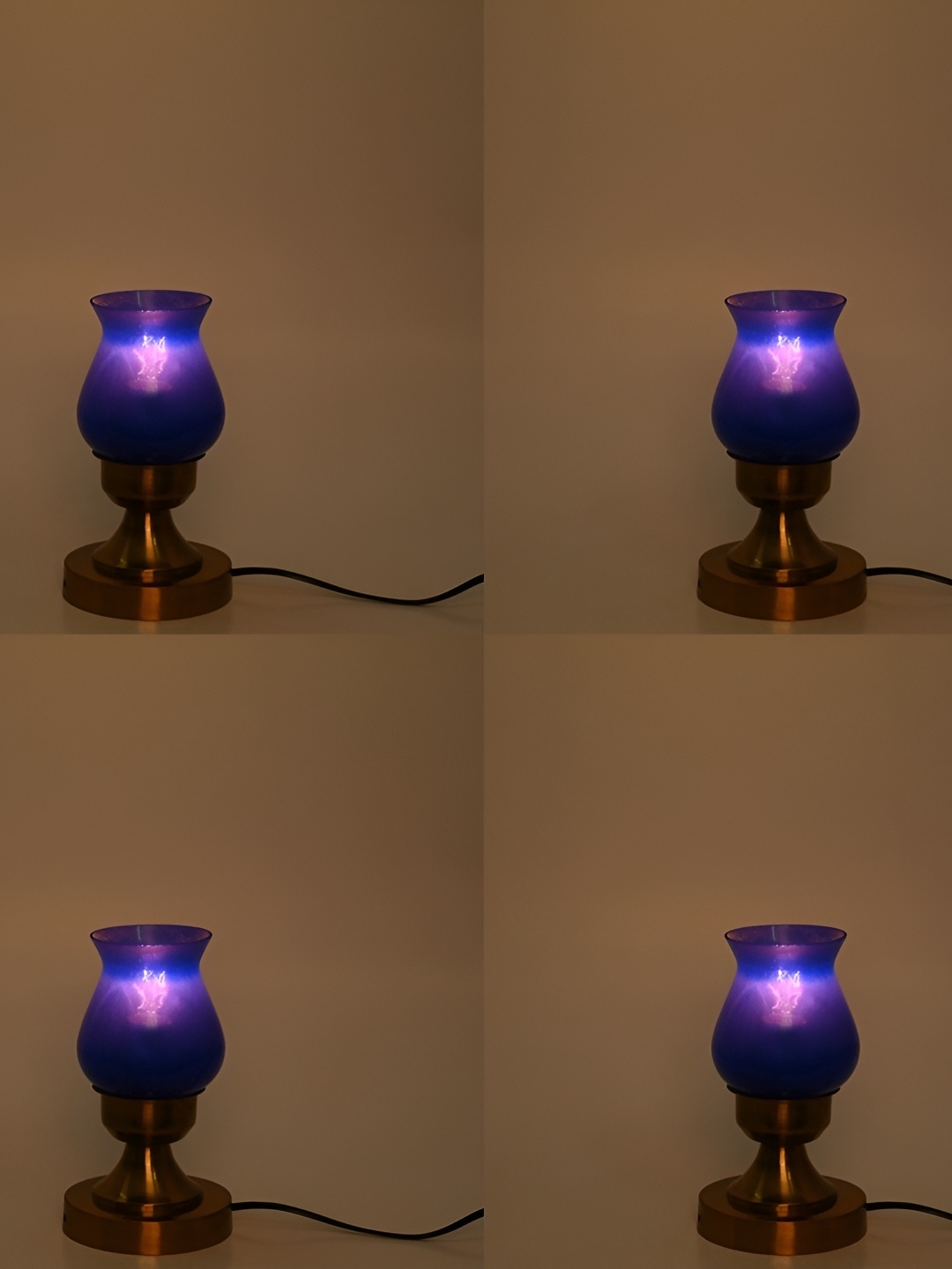 

1ST TIME Purple 2 Pieces Textured Contemporary Table Lamp