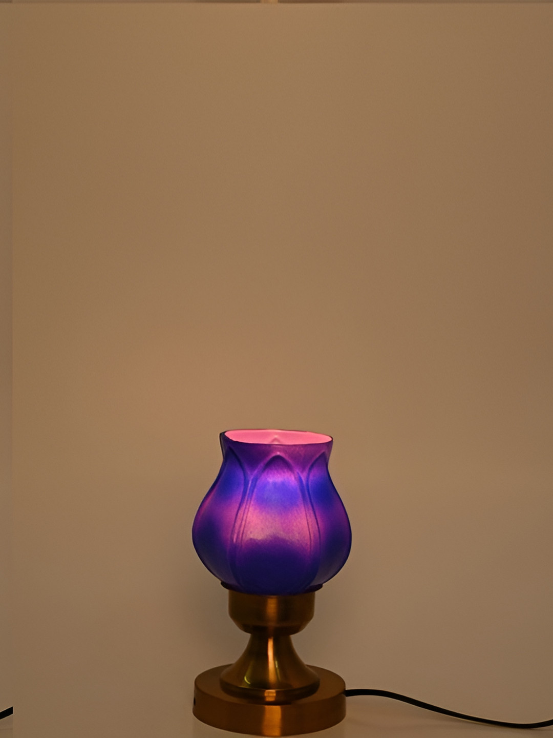 

1ST TIME Purple & Pink 2 Pieces Textured Metal Contemporary Table Lamps