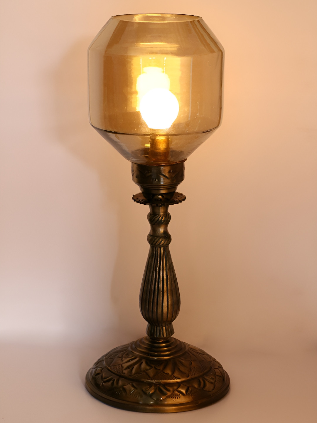

1ST TIME Transparent Metal Traditional Abstract Shaped Table Lamp