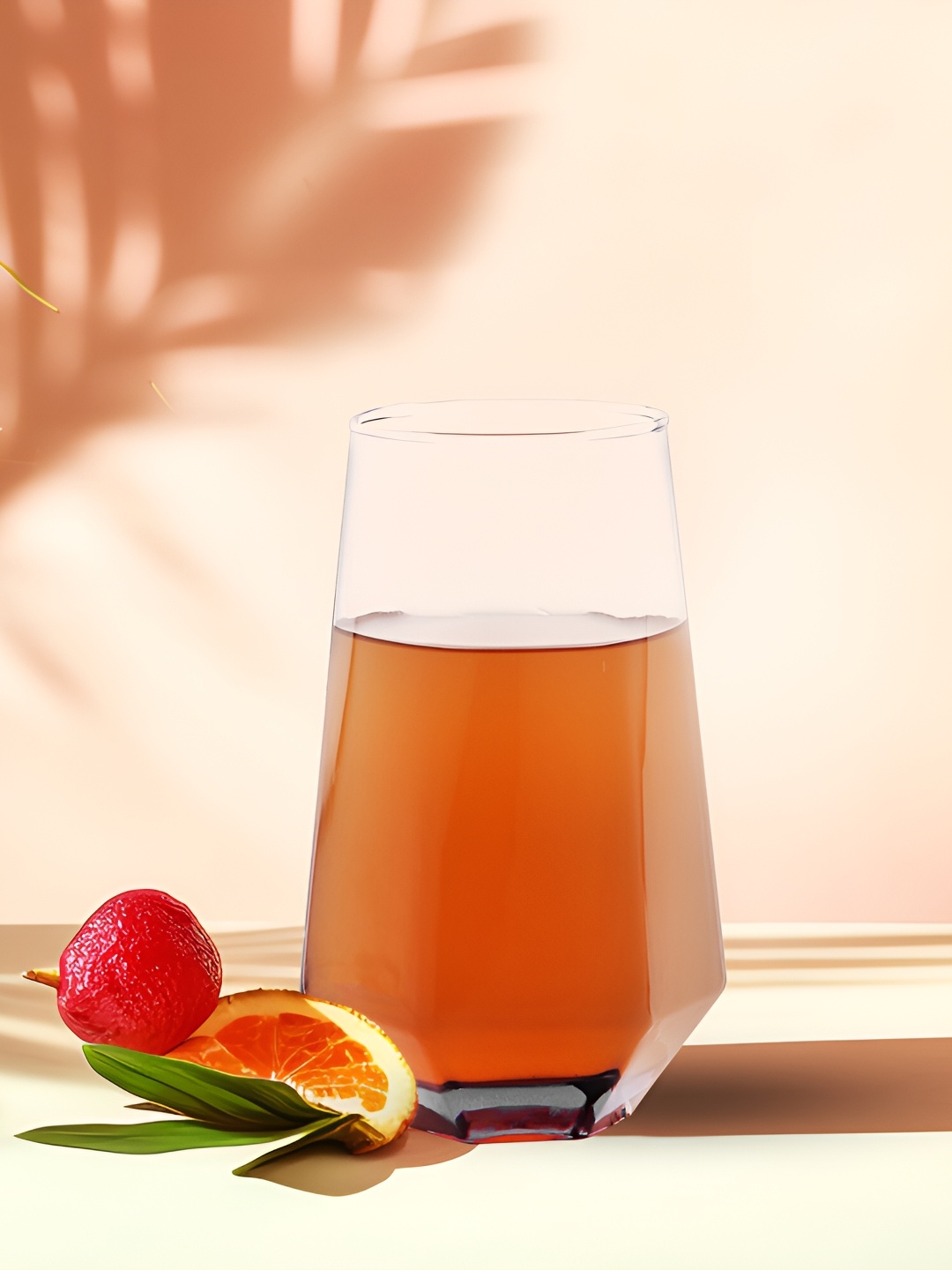 Clovefry Transparent 6Pcs Glass Juice Glasses 575ml Each