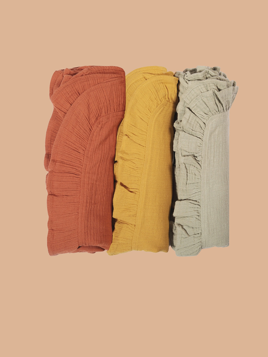

Greendeer Kids Pack Of 3 Swaddle Cloth, Yellow