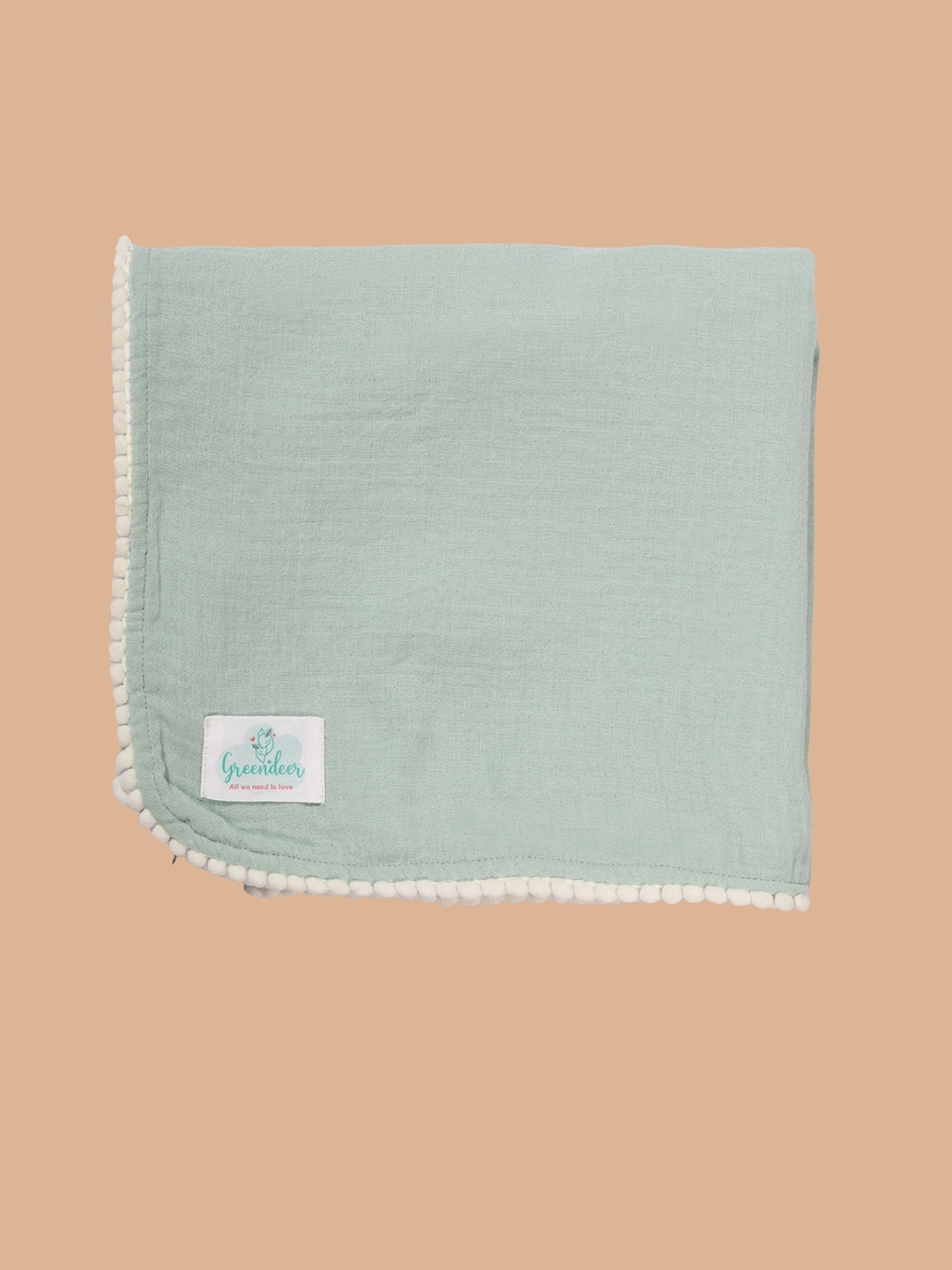 

Greendeer Unisex Kids Cotton Swaddle Cloth, Green