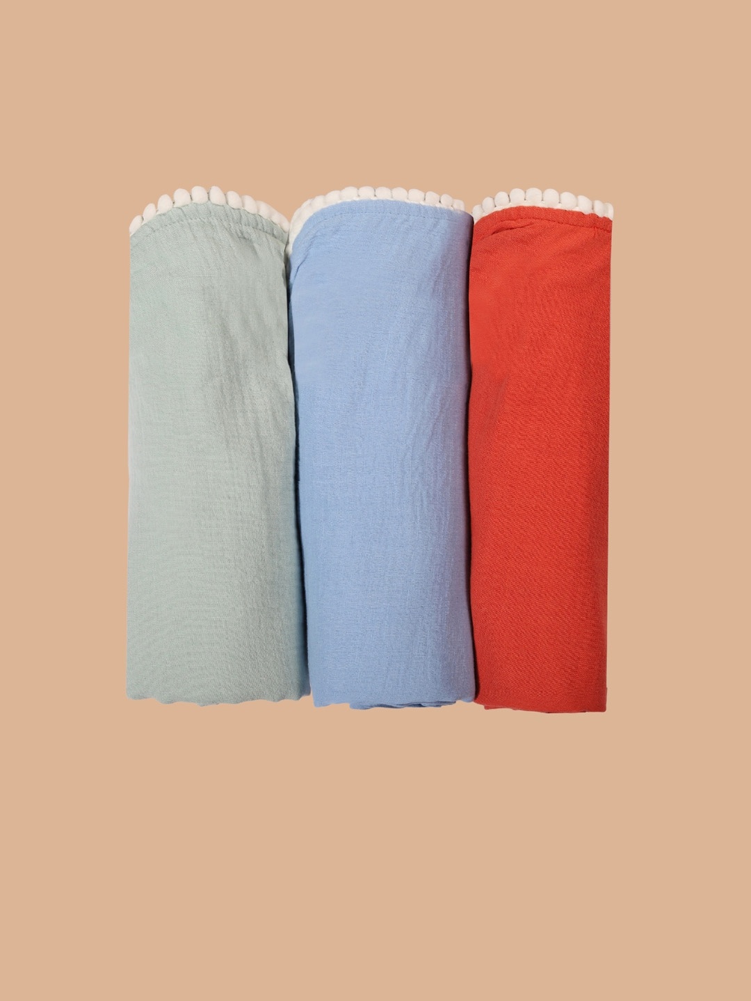 

Greendeer Kids Pack Of 3 Swaddle Cloth, Green