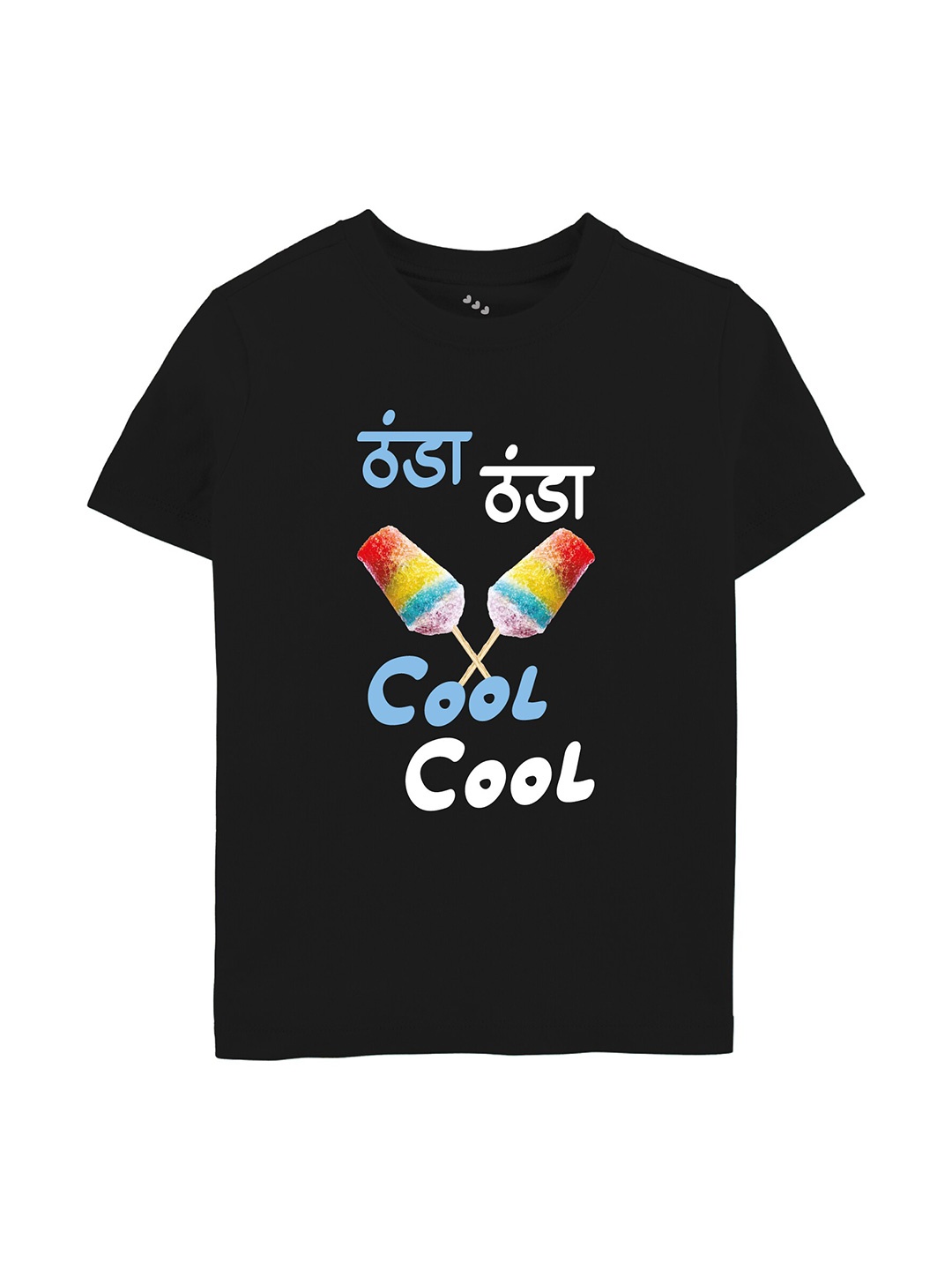 Zeezeezoo Kids Graphic Printed Cotton Tshirt, Black