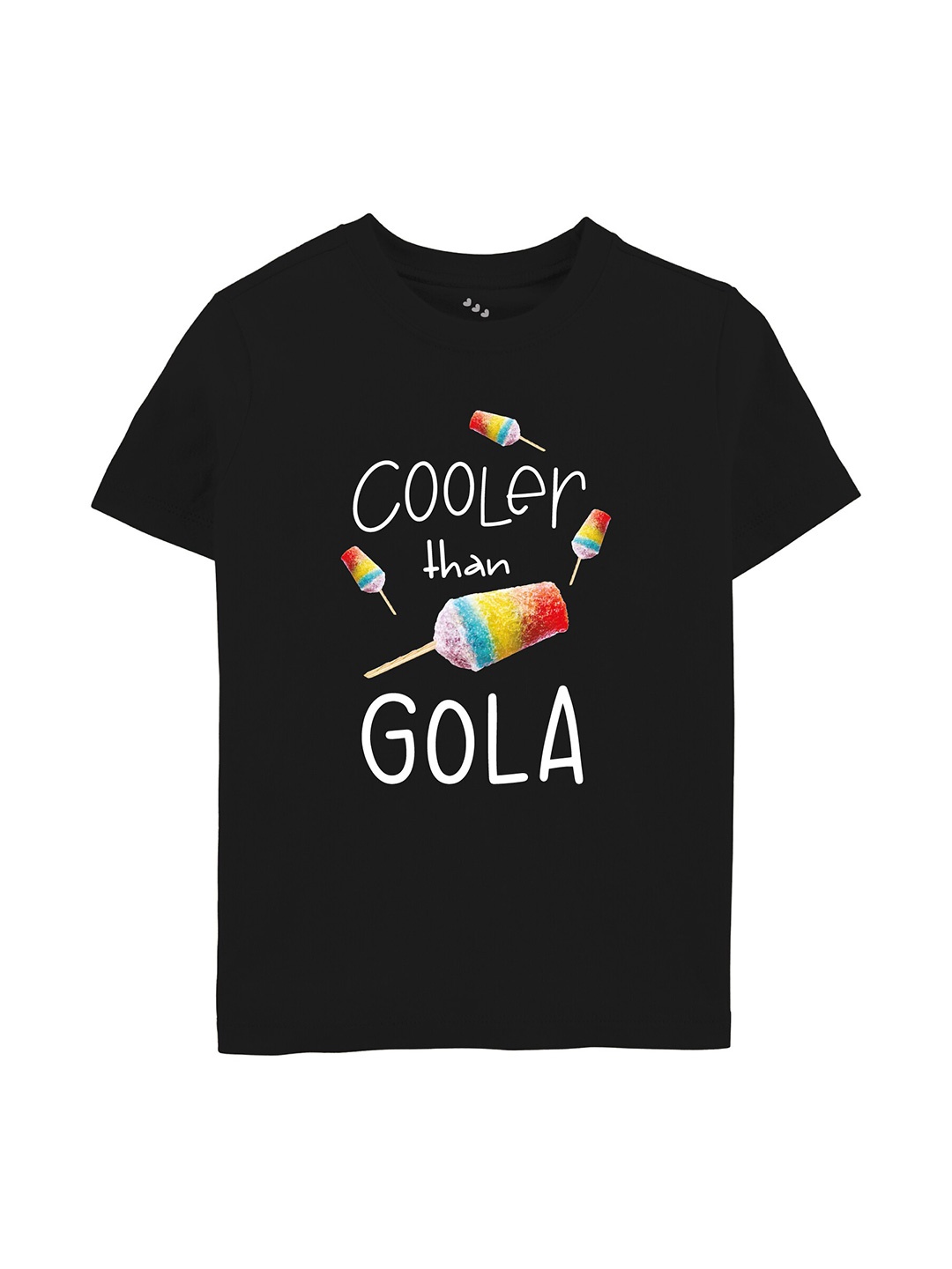 Zeezeezoo Kids Typography Printed Pure Cotton T-shirt, Black