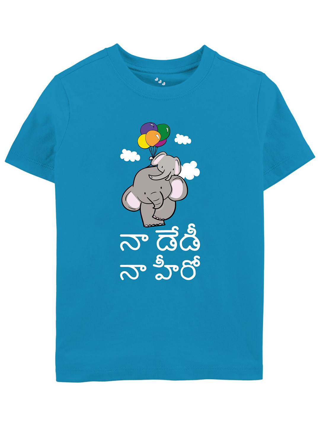 

Zeezeezoo Kids Printed Round Neck Short Sleeves Regular Fit T-shirt, Blue