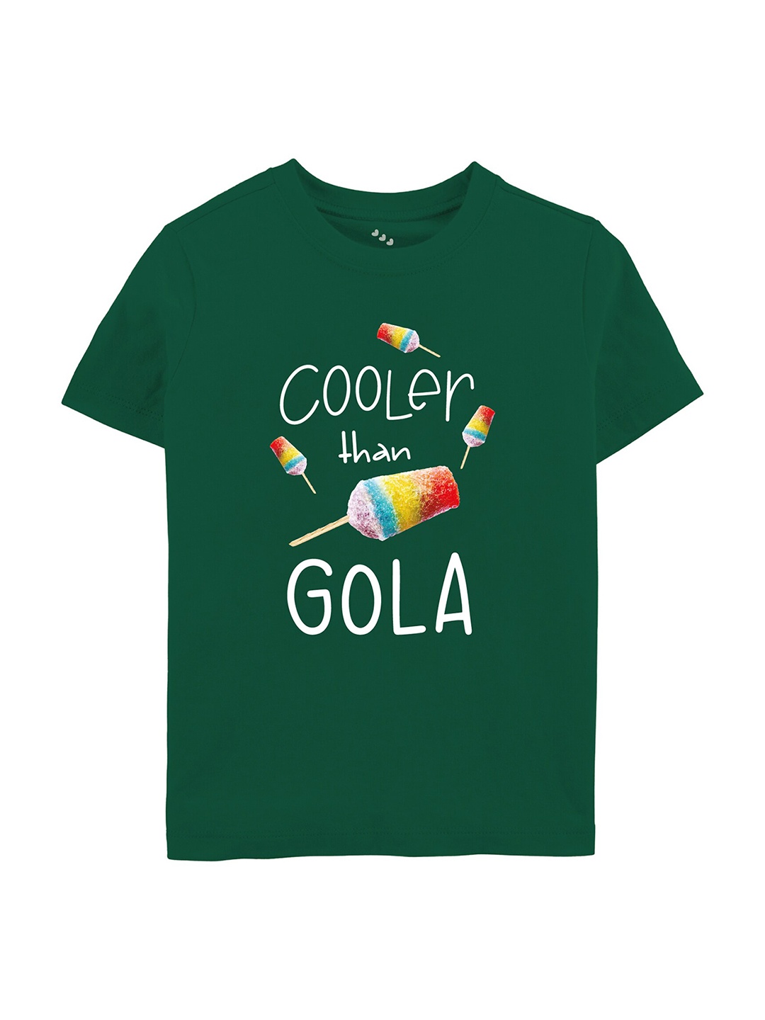 

Zeezeezoo Kids Typography Printed Pure Cotton T-shirt, Green