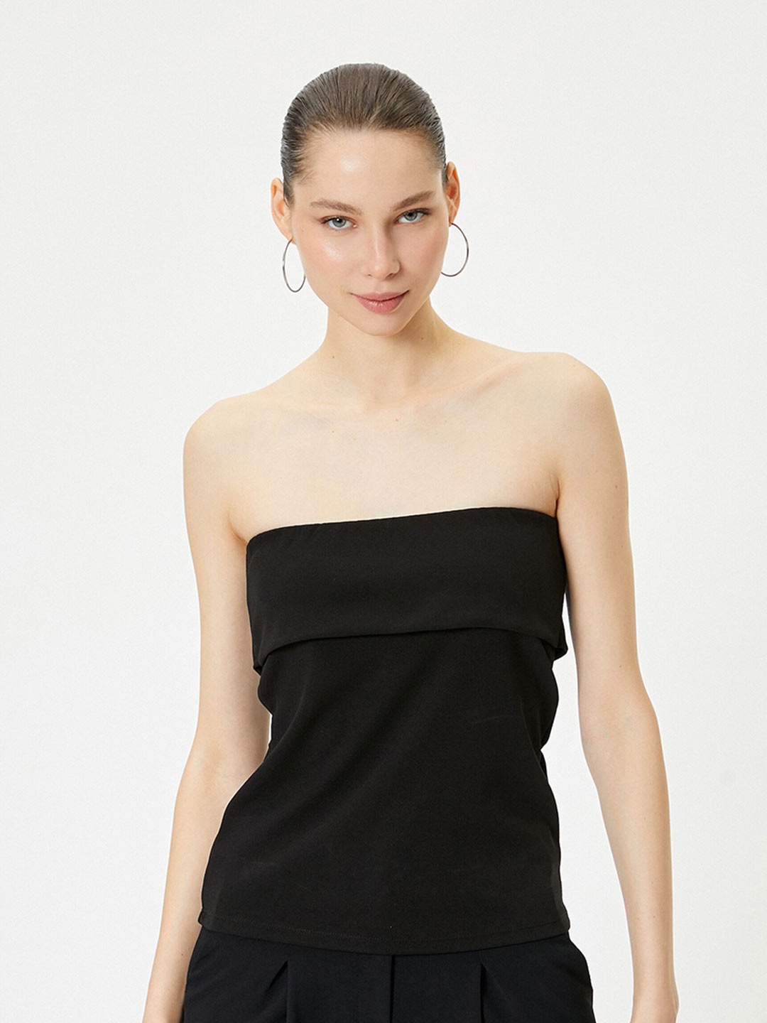 

Koton Strapless Tube Top, Black