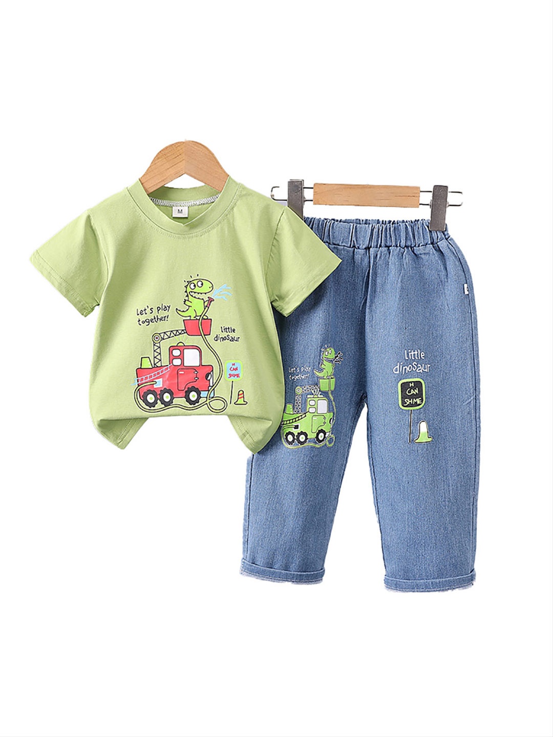 

StyleCast x Revolte Boys Printed T-shirt With Trouser, Green