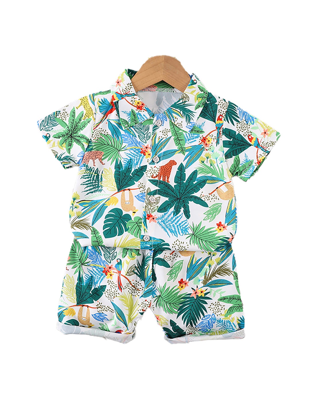 

StyleCast x Revolte Boys Printed Shirt with Shorts, White