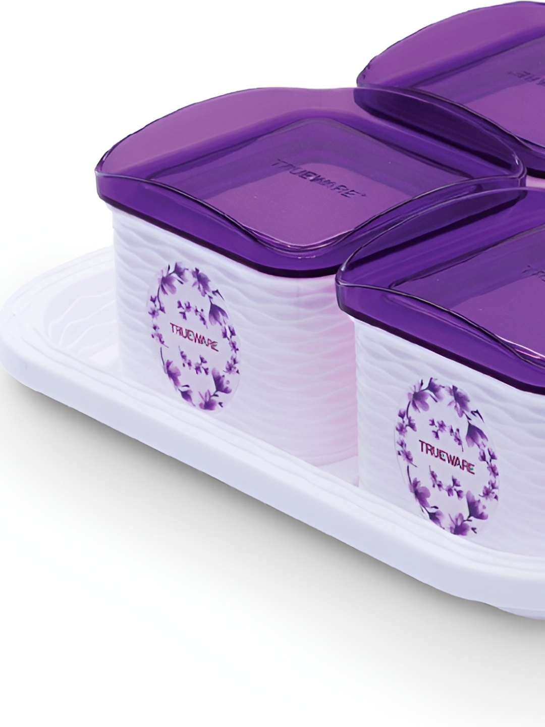

Trueware Purple 5 Pieces Dishwasher Safe Food Container With Tray