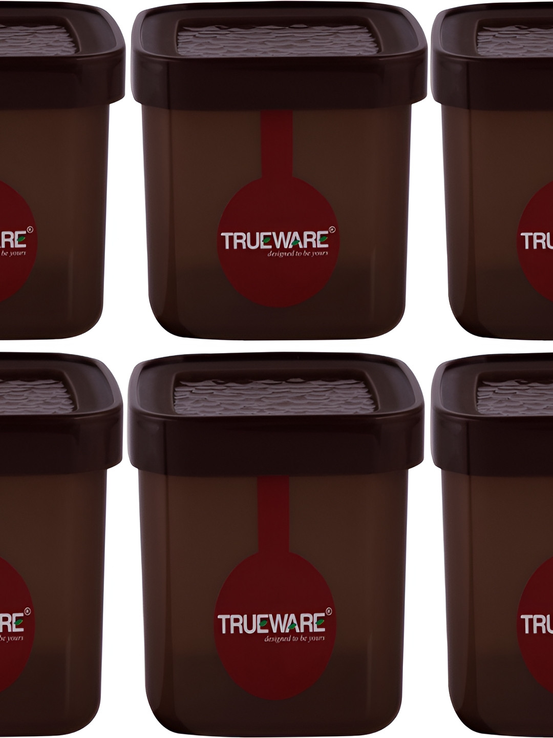 

Trueware Brown 6 Pcs Dishwasher Safe Food Containers