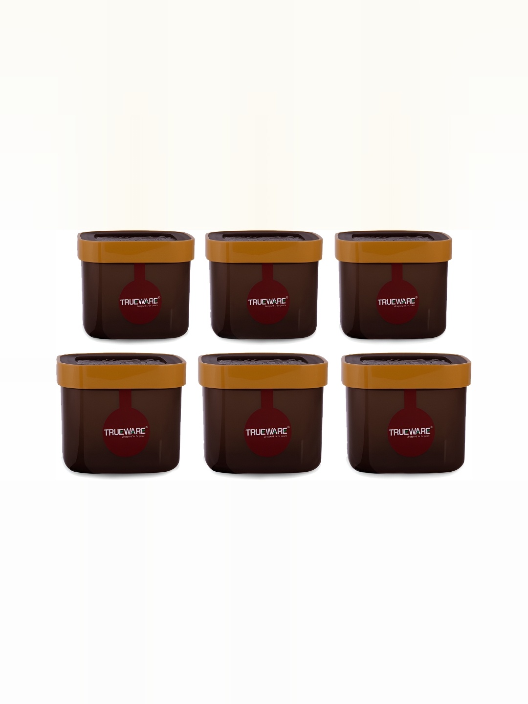 

Trueware Brown 6 Pieces Dishwasher Safe Food Containers