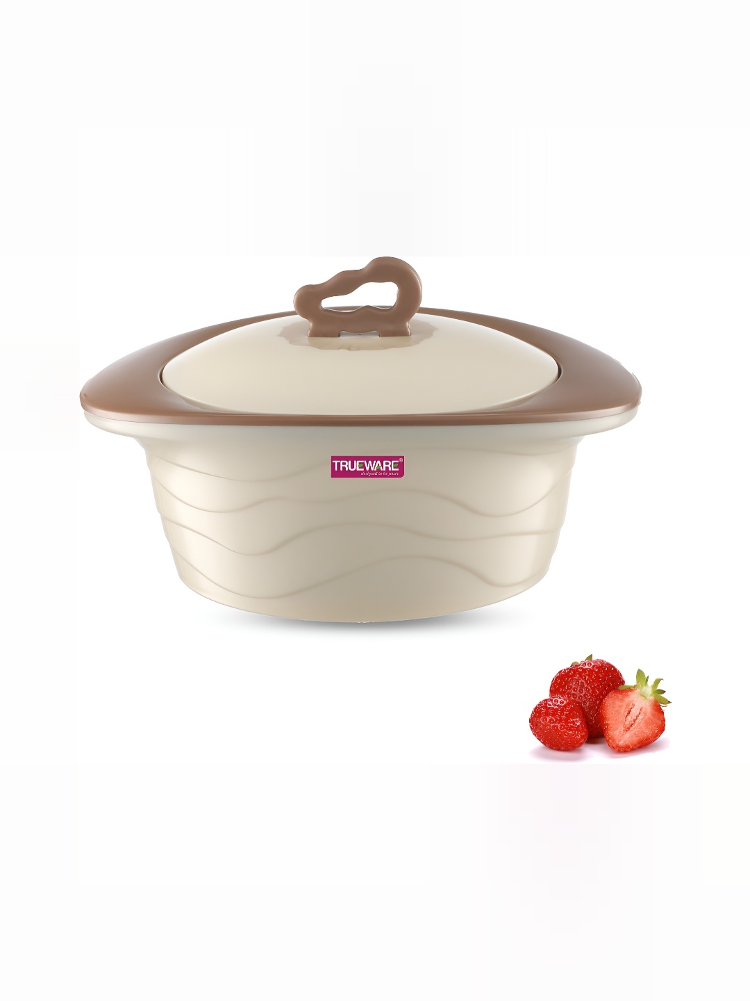 

Trueware White & Brown Dishwasher Safe Casserole 1 L