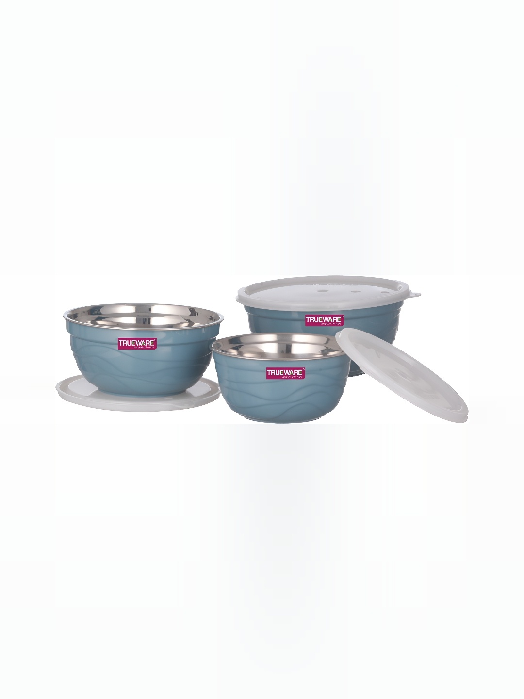 

Trueware Blue 3 Pieces Dishwasher Safe Food Container
