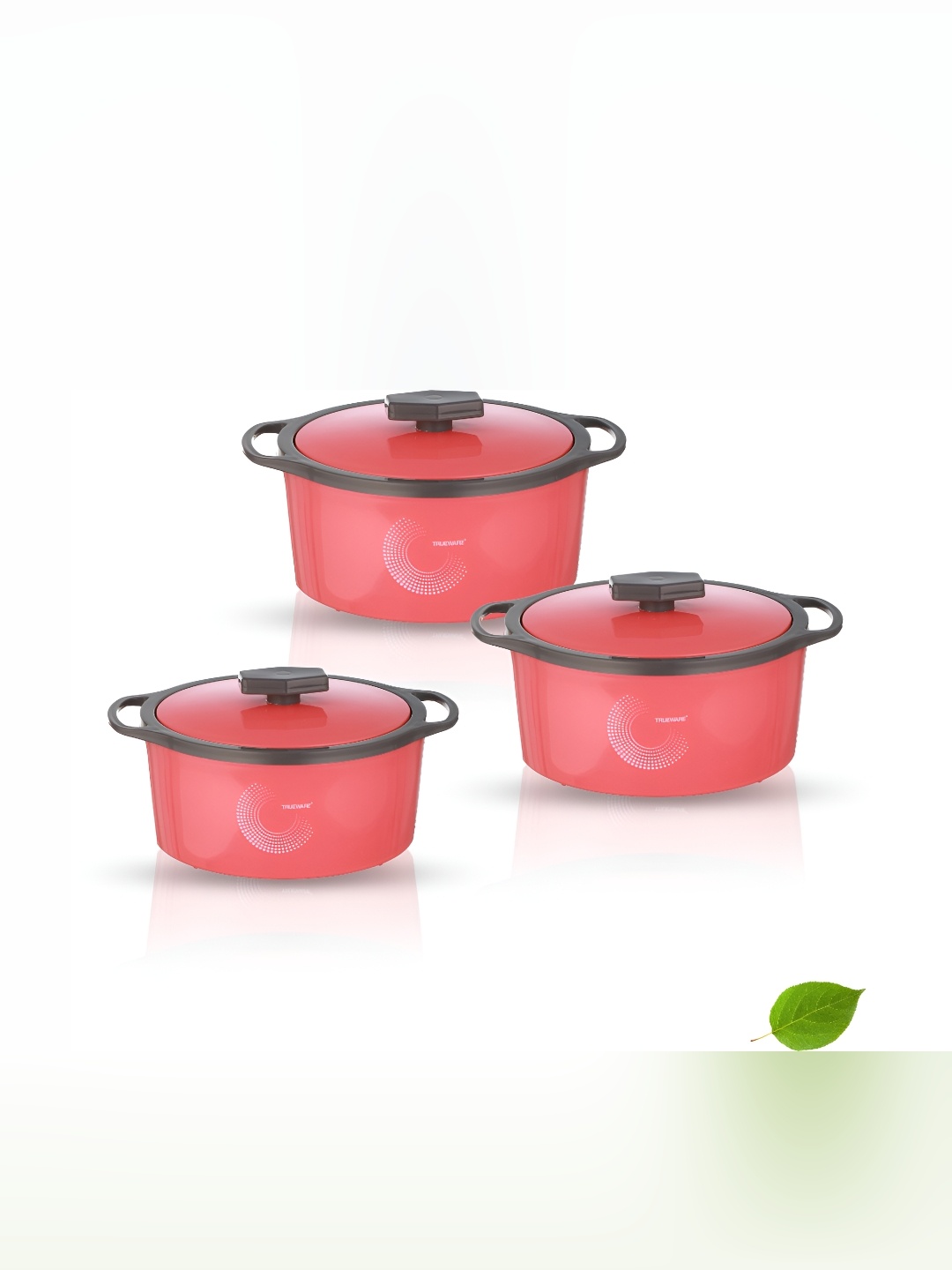

Trueware Pink 3 Pcs Dishwasher Safe Food Container