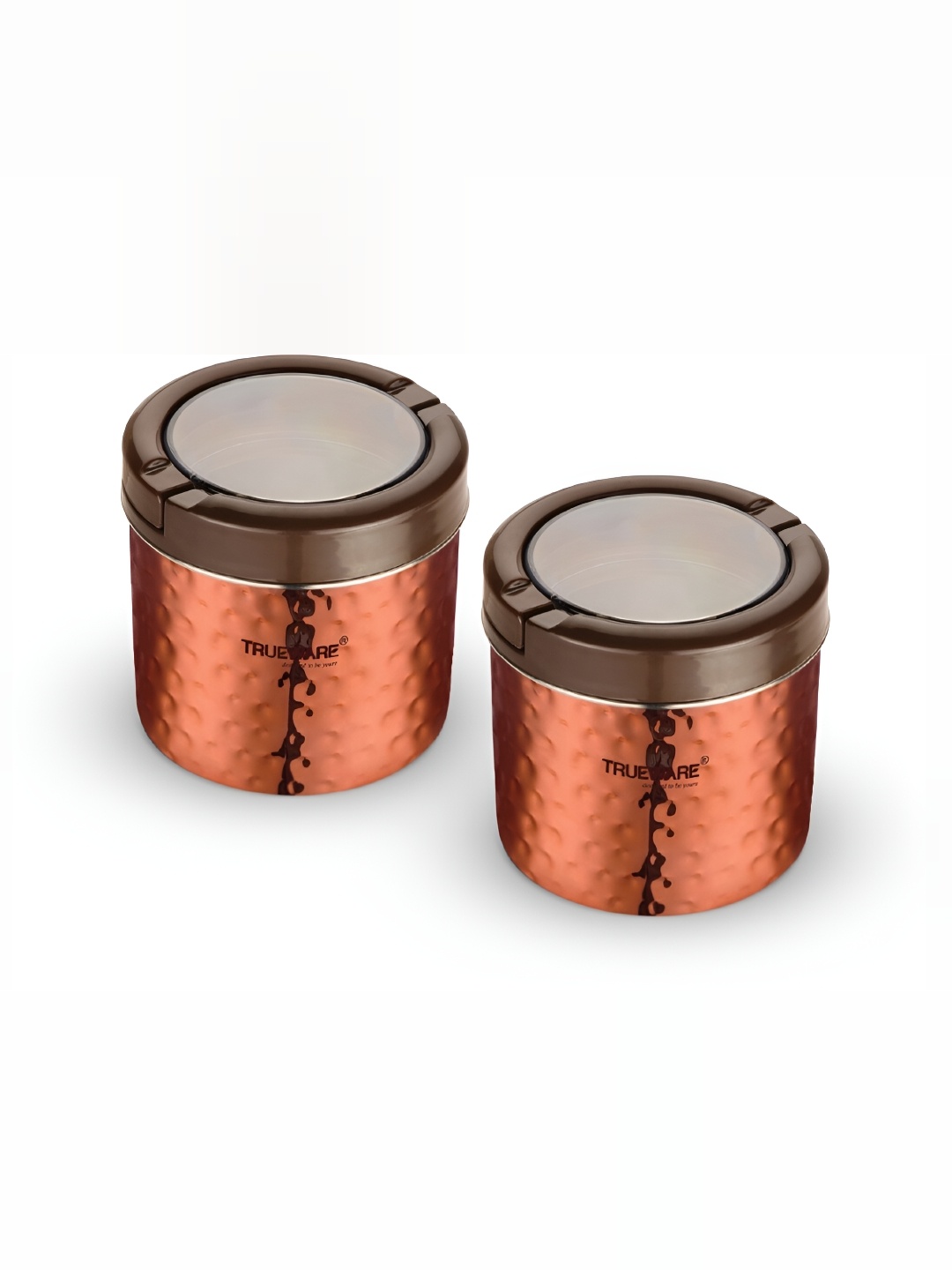 

Trueware Coffee Brown 2 Pieces Stainless Steel Dishwasher Safe Food Container 500 ml