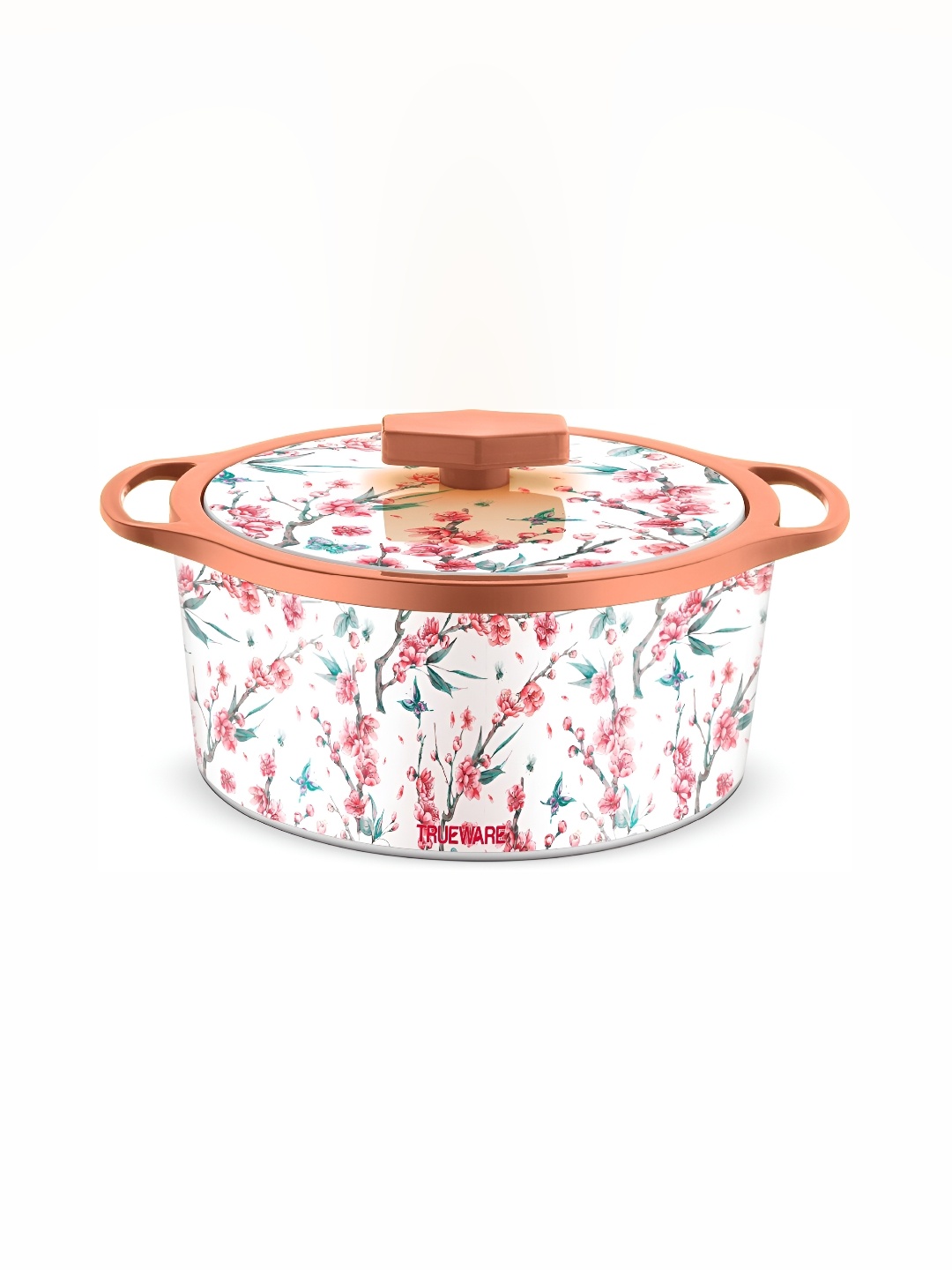 

Trueware White & Red Stainless Steel Dishwasher Safe Casserole