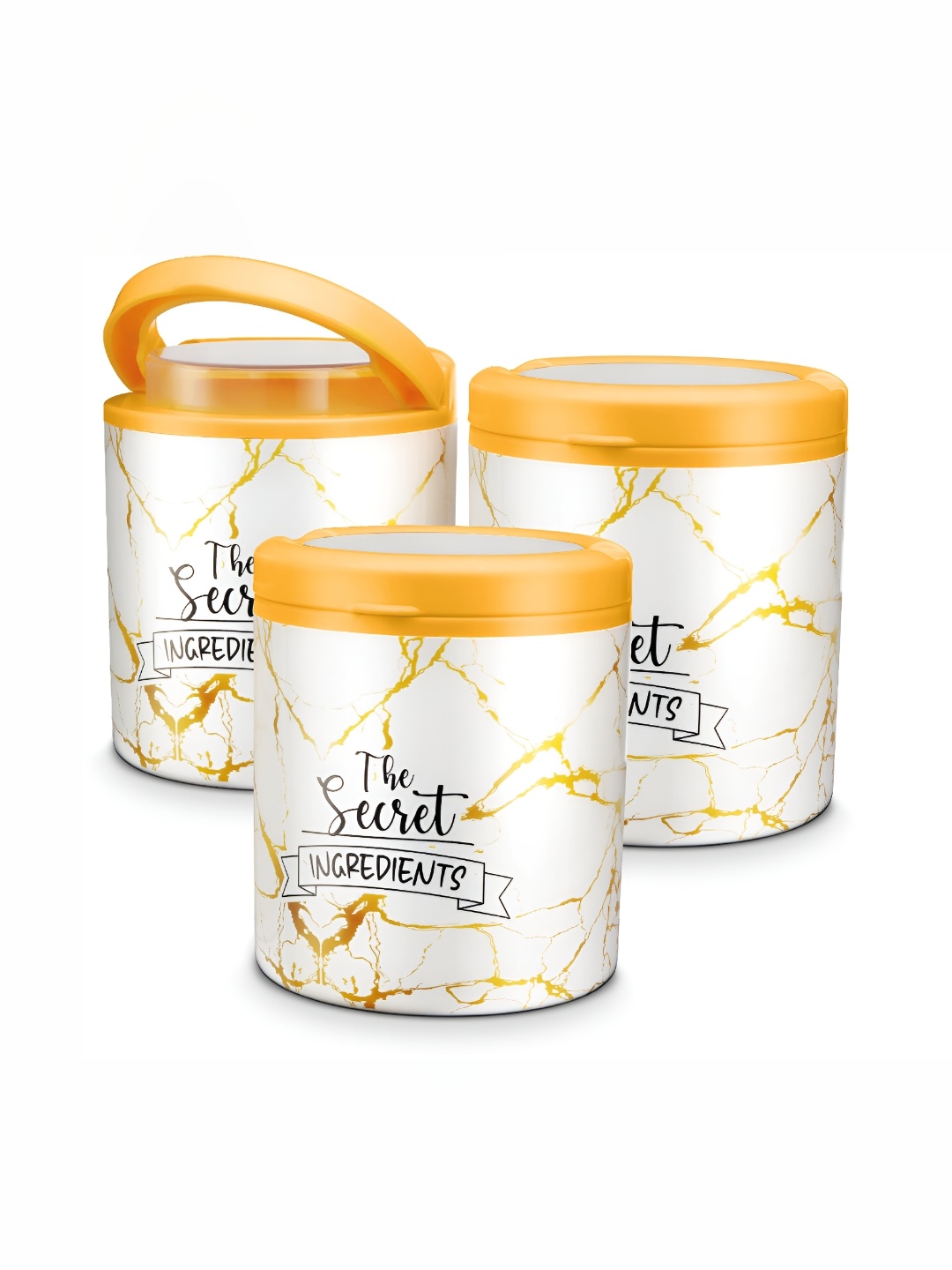 

Trueware Yellow 3 Pieces Dishwasher Safe Food Container 750 ml