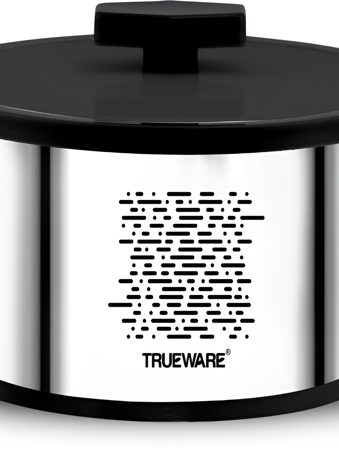 

Trueware Silver toned & Black Stainless Steel Dishwasher Safe Casserole