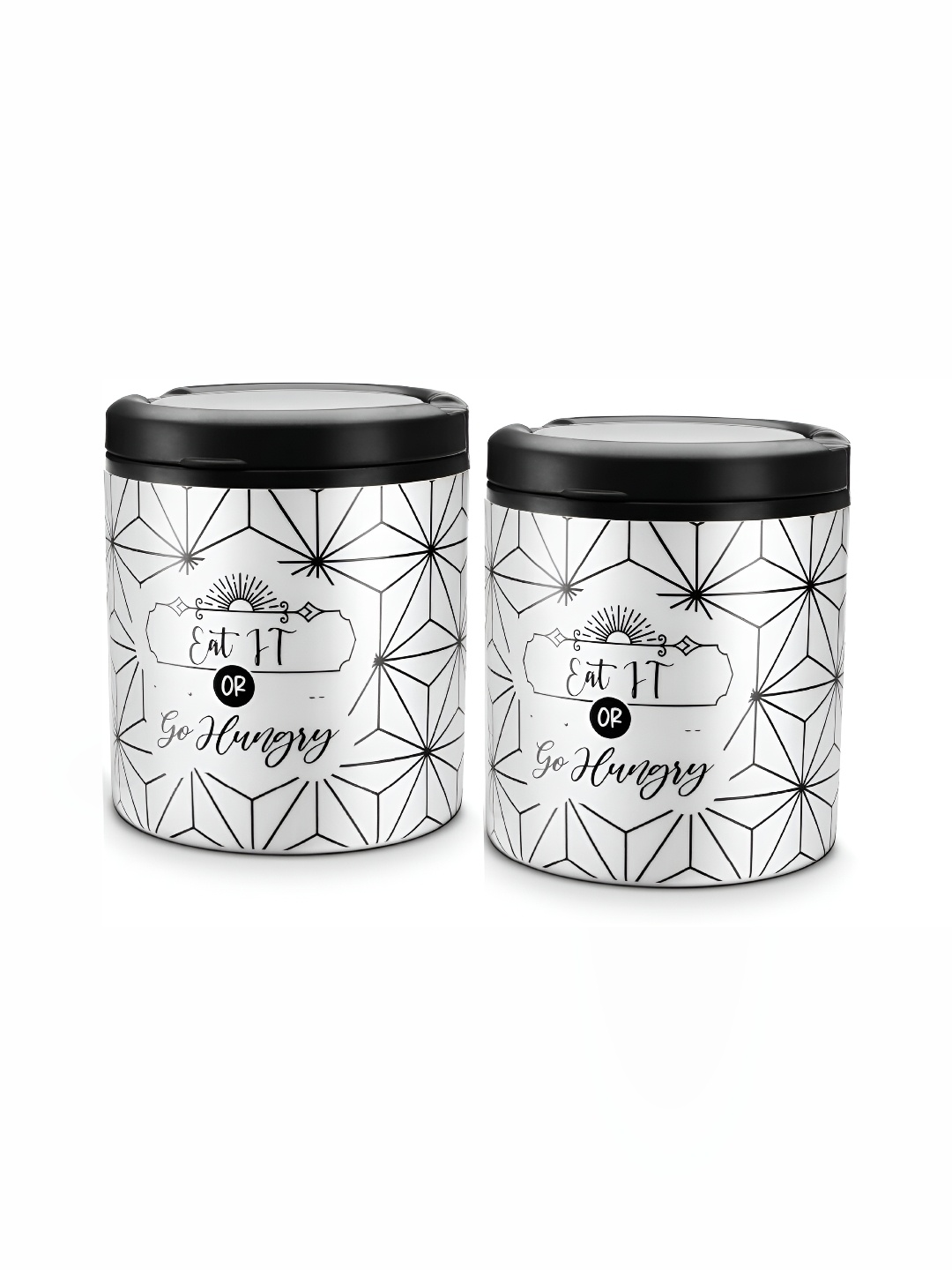

Trueware Black & White 2 Pieces Dishwasher Safe Food Containers