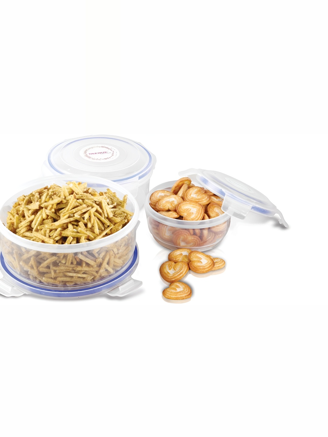 

Trueware Transparent 3 Pieces Dishwasher Safe Food Containers