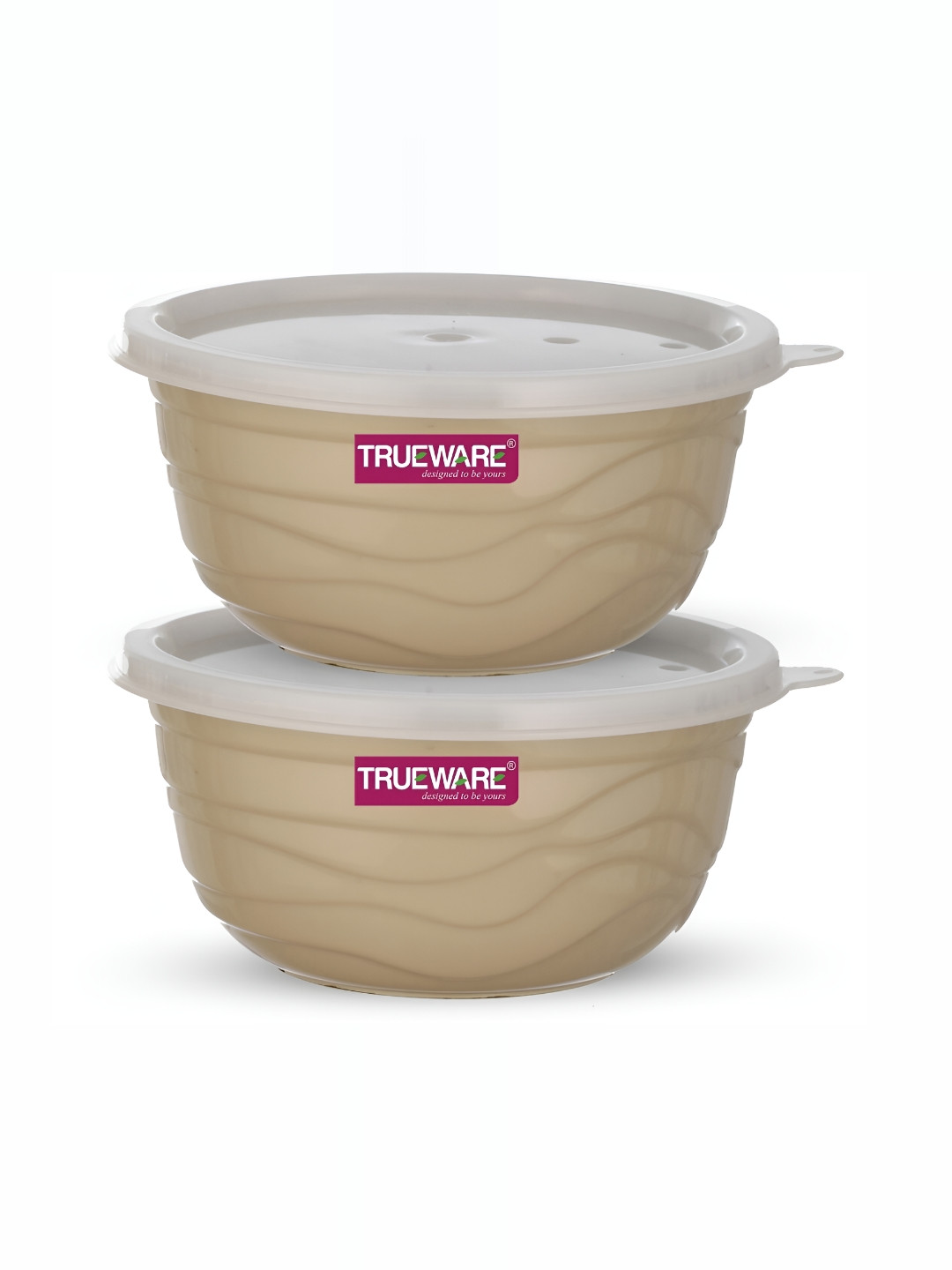 

Trueware Beige 2 Pieces Dishwasher Safe Food Container 2200 ml Each