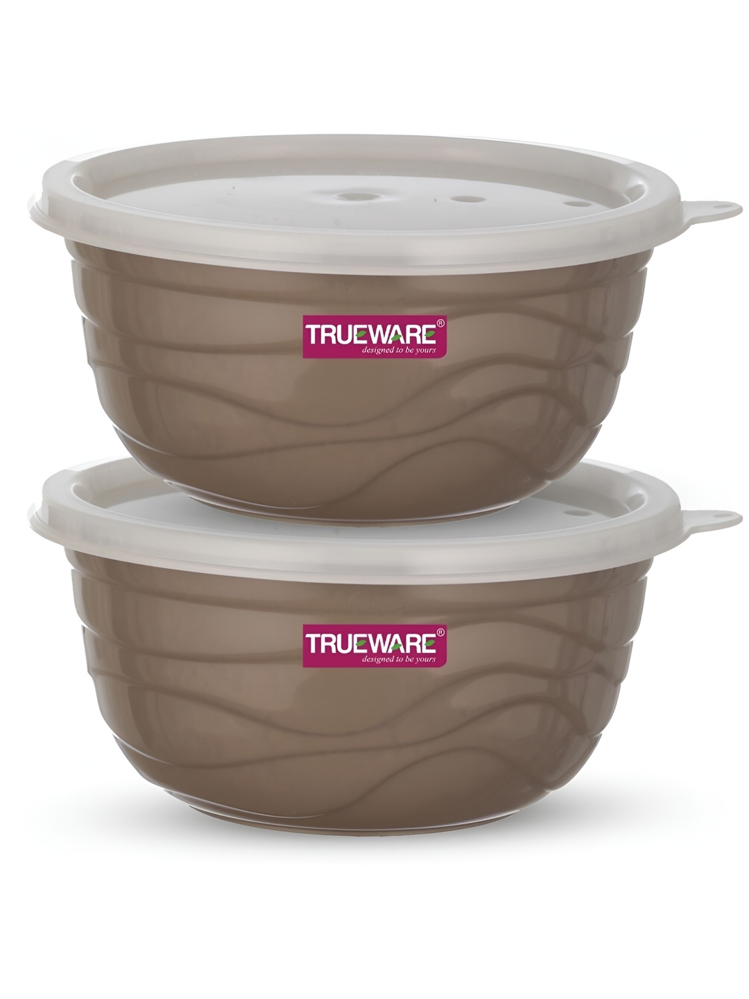 

Trueware Brown 2 Pieces Stainless Steel Dishwasher Safe Container