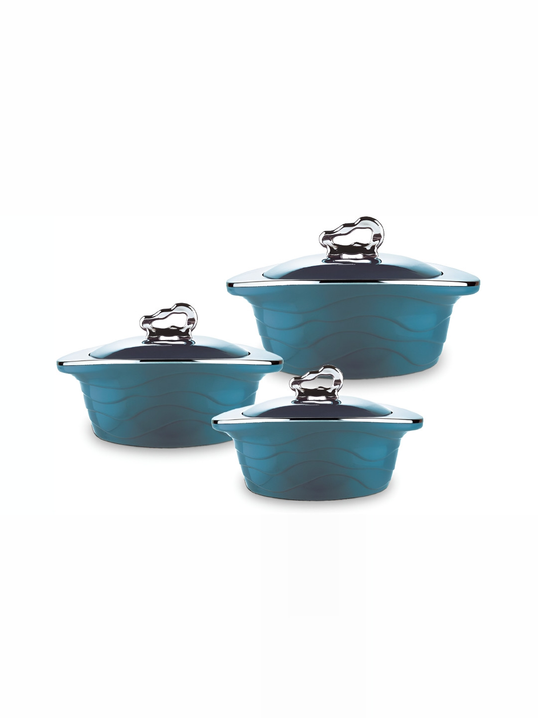 

Trueware Blue 3 Pieces Stainless Steel Dishwasher Safe Food Containers
