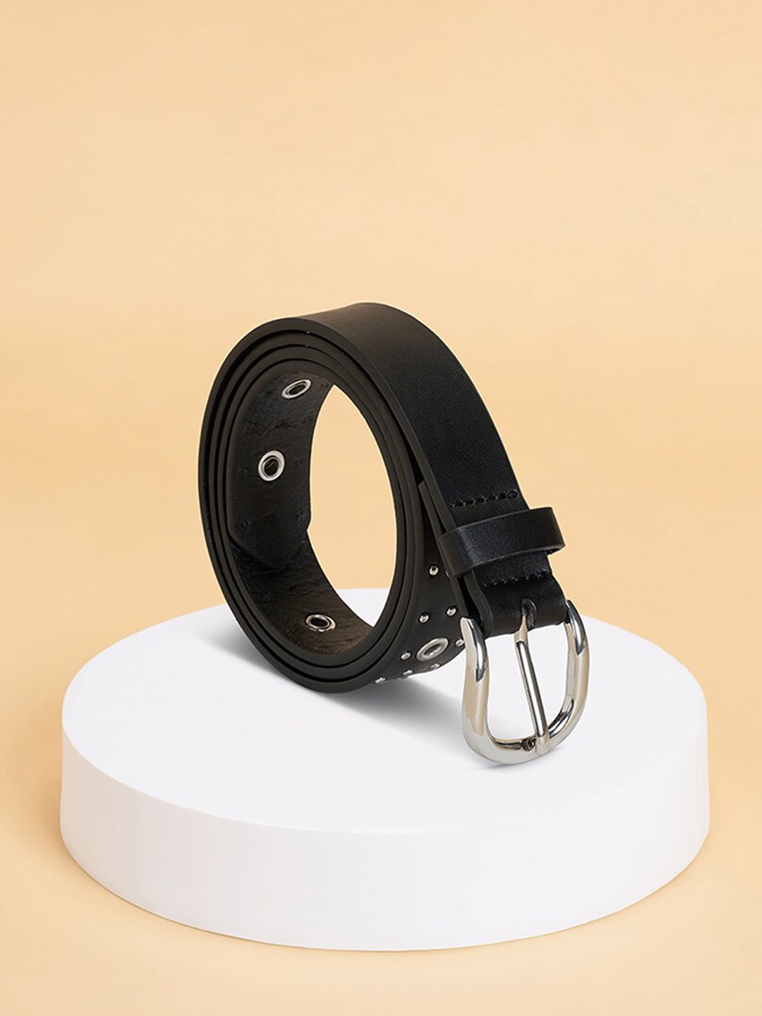 

Forever Glam by Pantaloons Women Textured Belt, Black