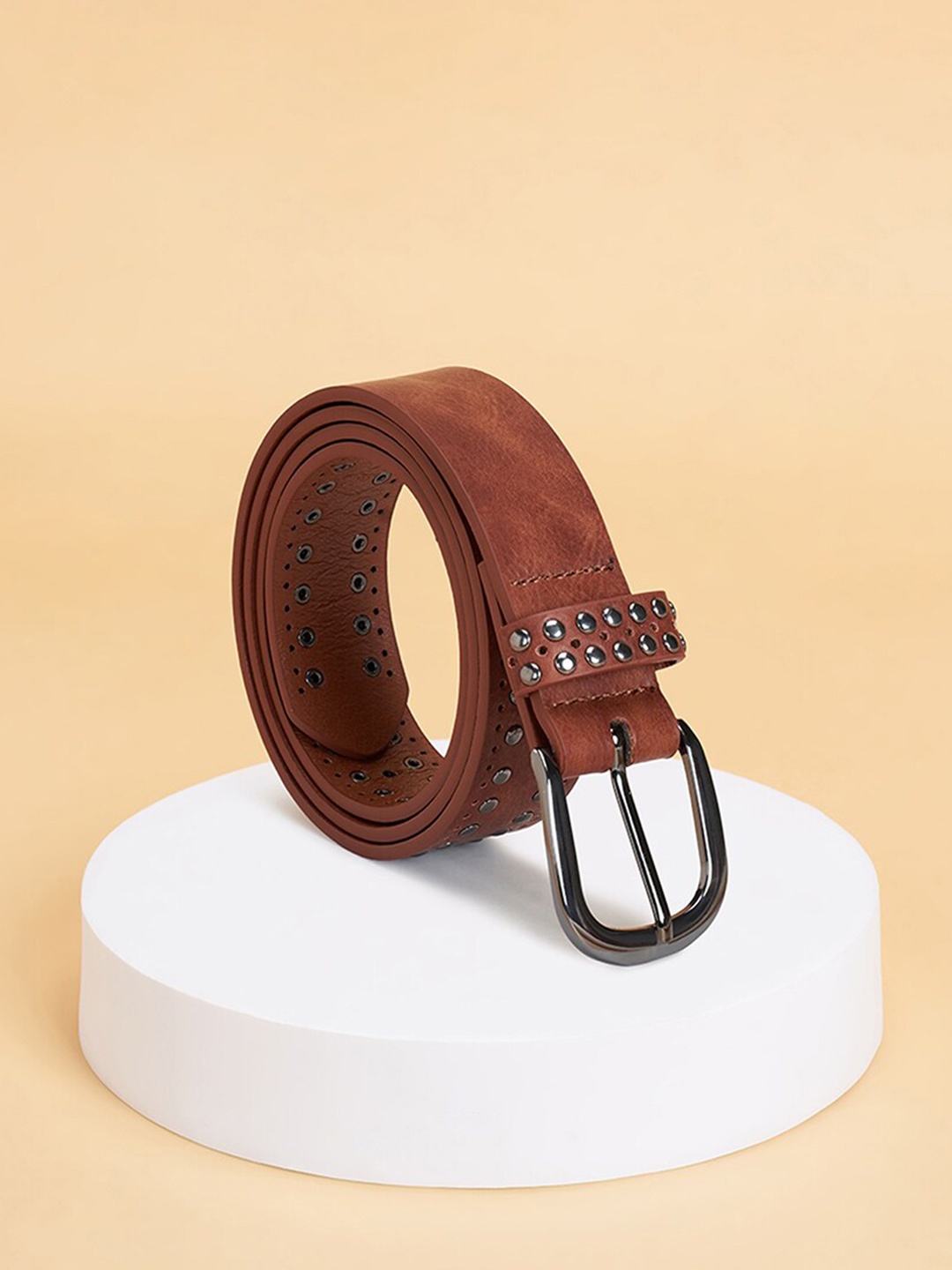 

Forever Glam by Pantaloons Women Textured Belt, Brown
