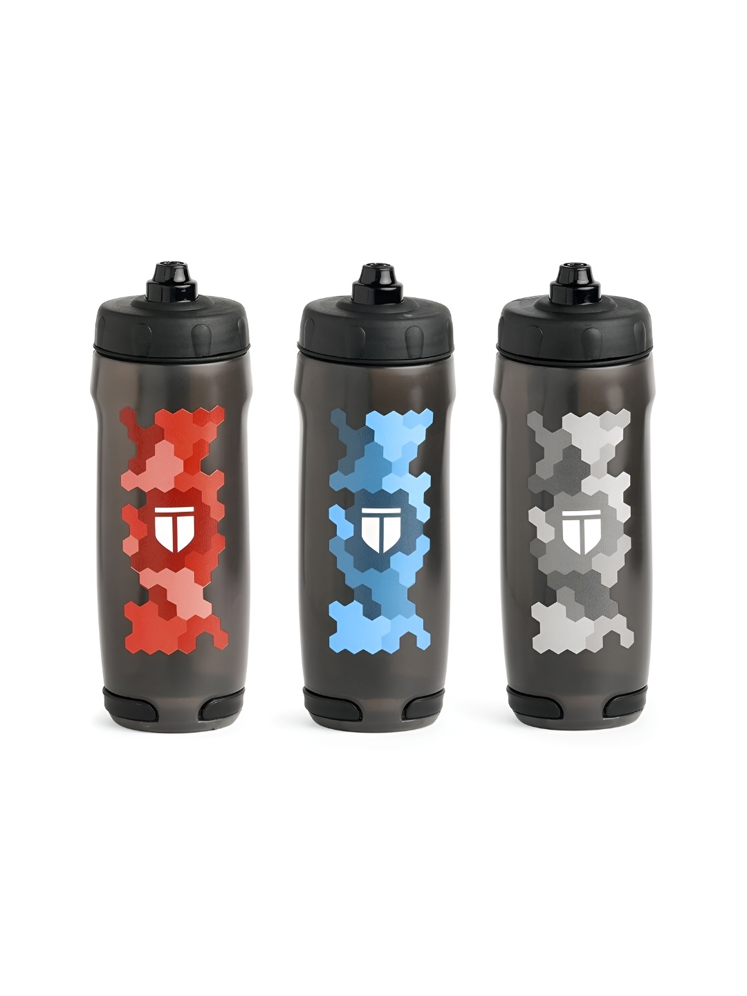 

TEGO Red & Grey 3 Pieces Printed Water Bottle 500 ml