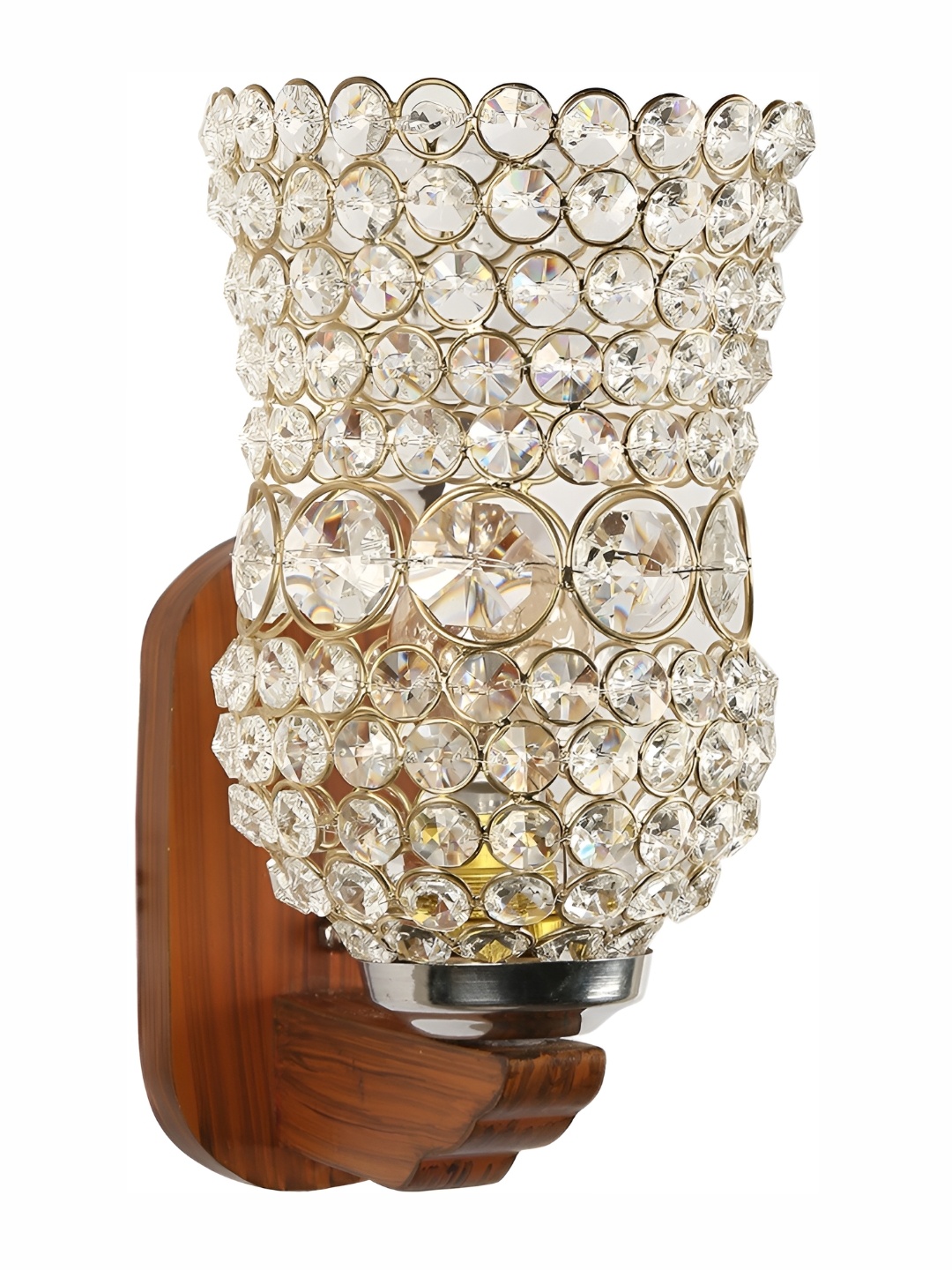 

1ST TIME White & Brown Textured Glass Traditional Abstract Shaped Shaped Wall Lamp