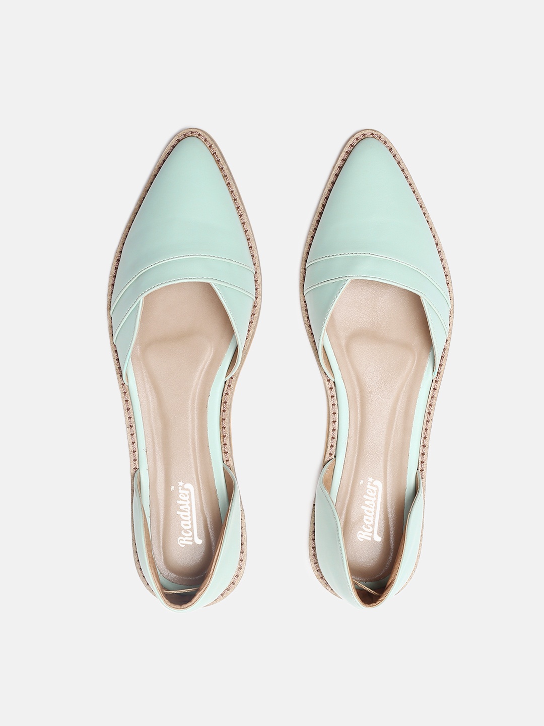 

Roadster Women Turquoise Blue Solid Synthetic Ballerinas
