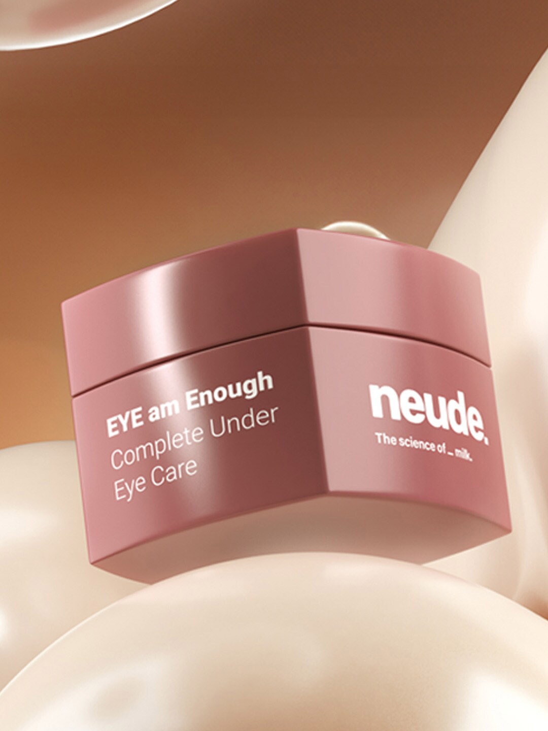 

Neude Skin Under Eye Cream for Dark Circles & Puffiness - EYE am Enough 10 ml, Brown