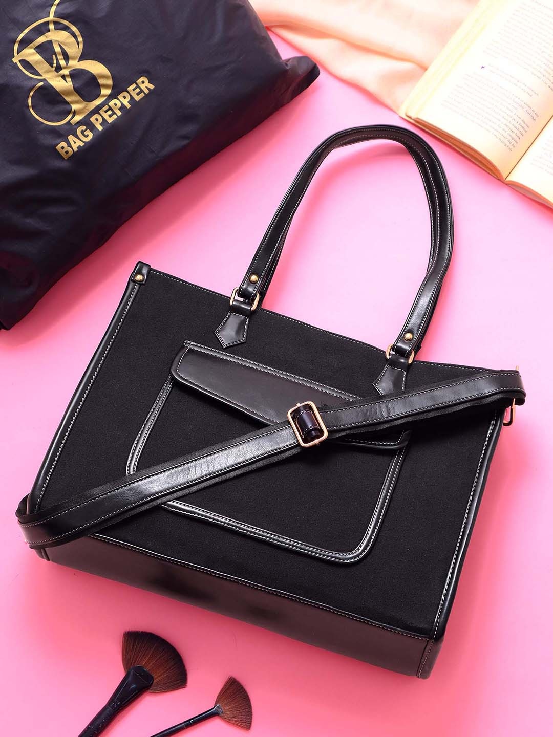 

Bag Pepper Structured Tote Bag, Black