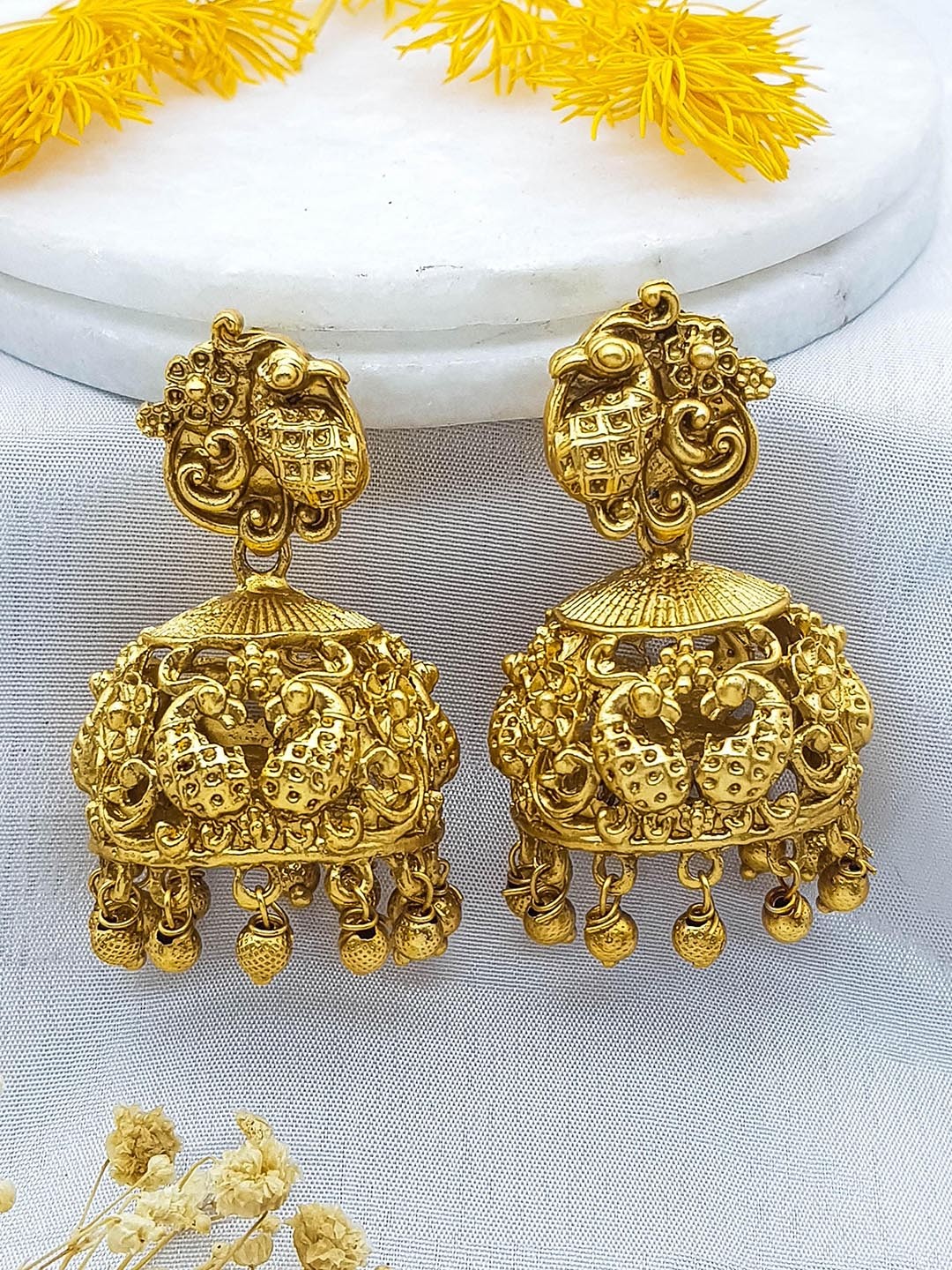 

GRIIHAM American Diamond Gold Plated Earrings