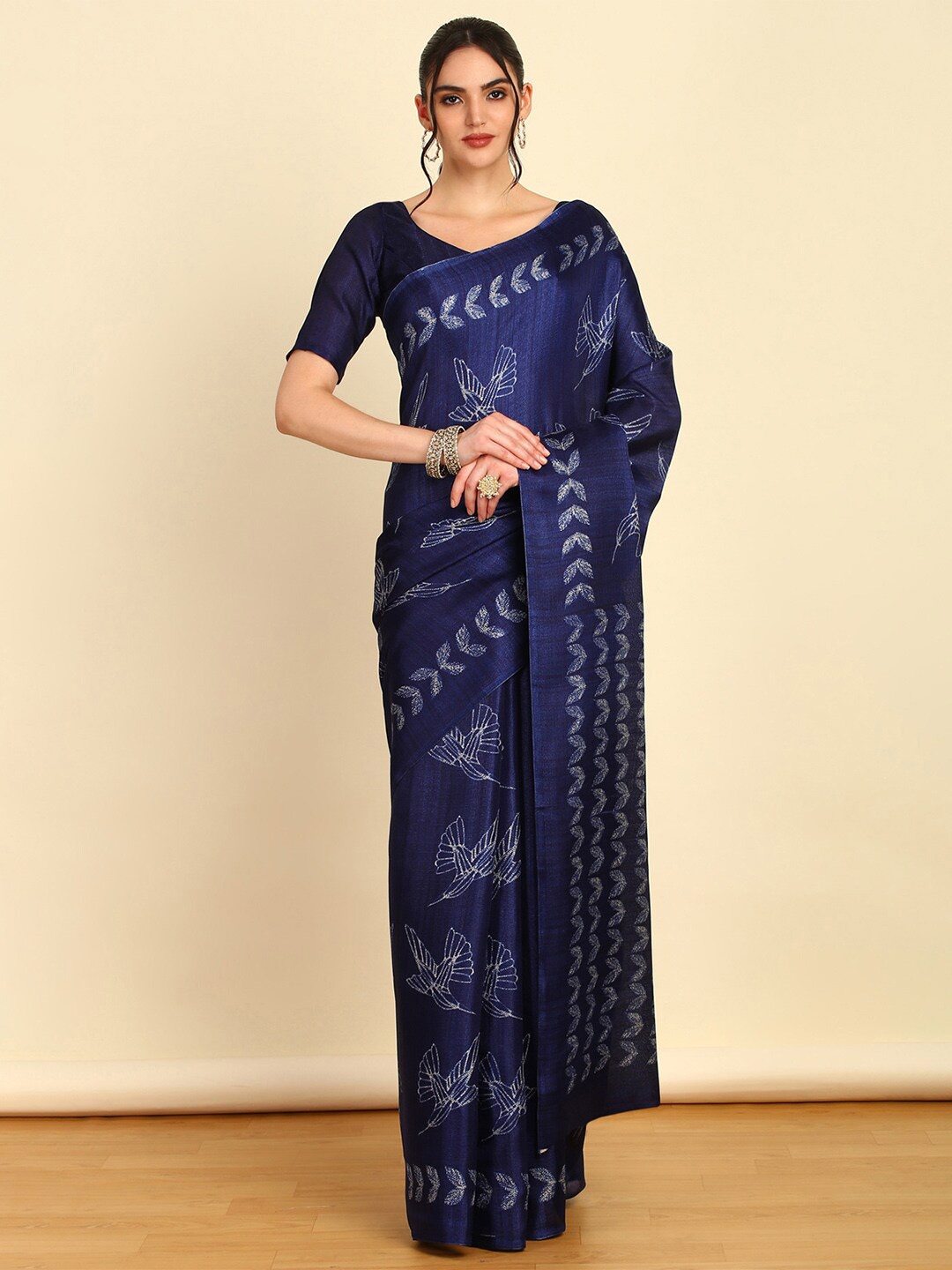 

Soch Art Silk Printed Saree, Blue