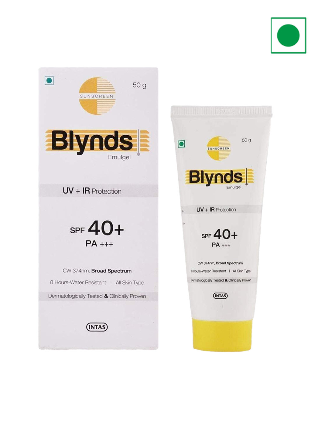 

RAASO Blynds Emulgel SPF 40+ PA++ Sunscreen - 50 gm, White