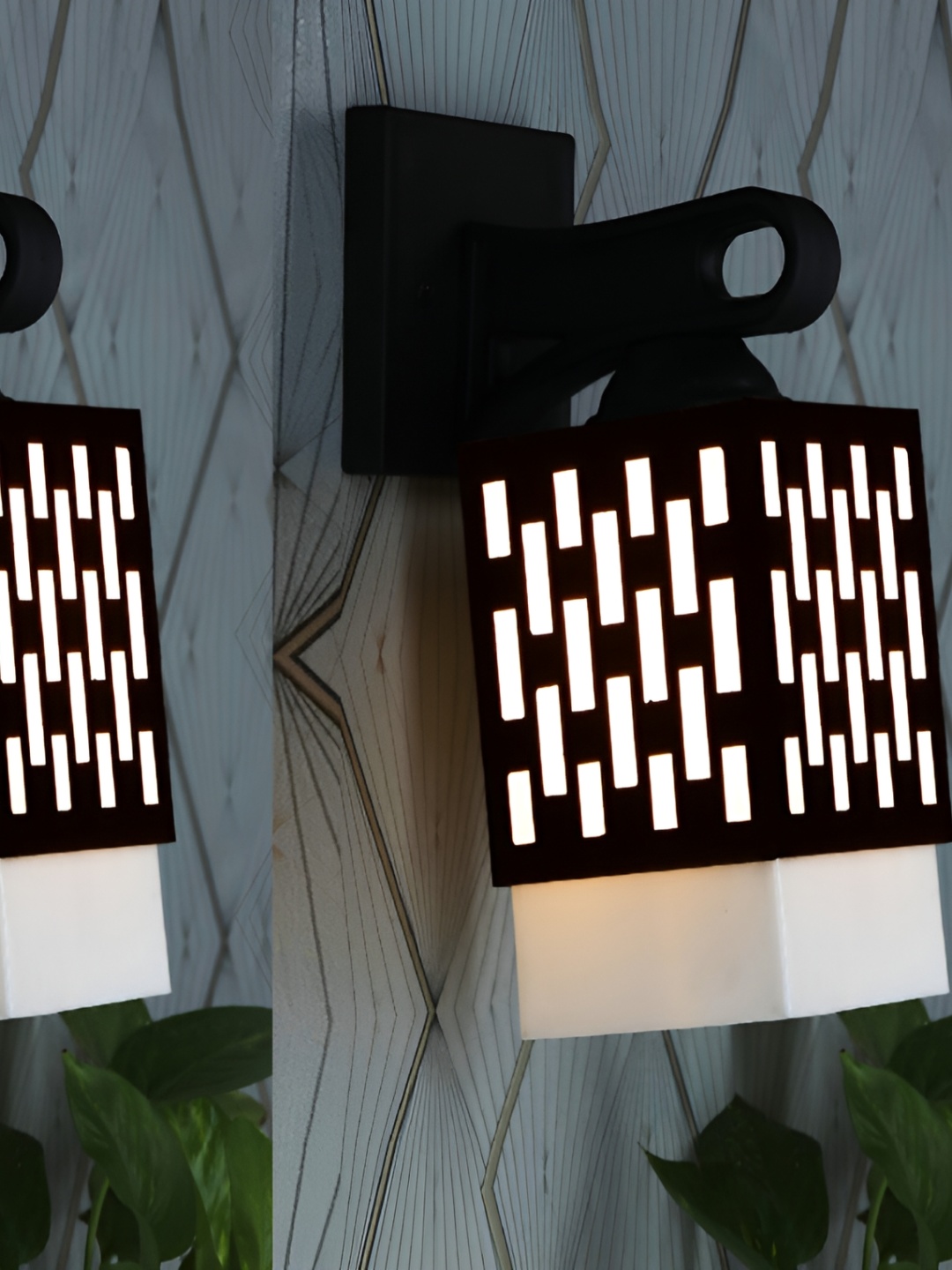 

1ST TIME White Wood Traditional Square Shaped Wall Lamp