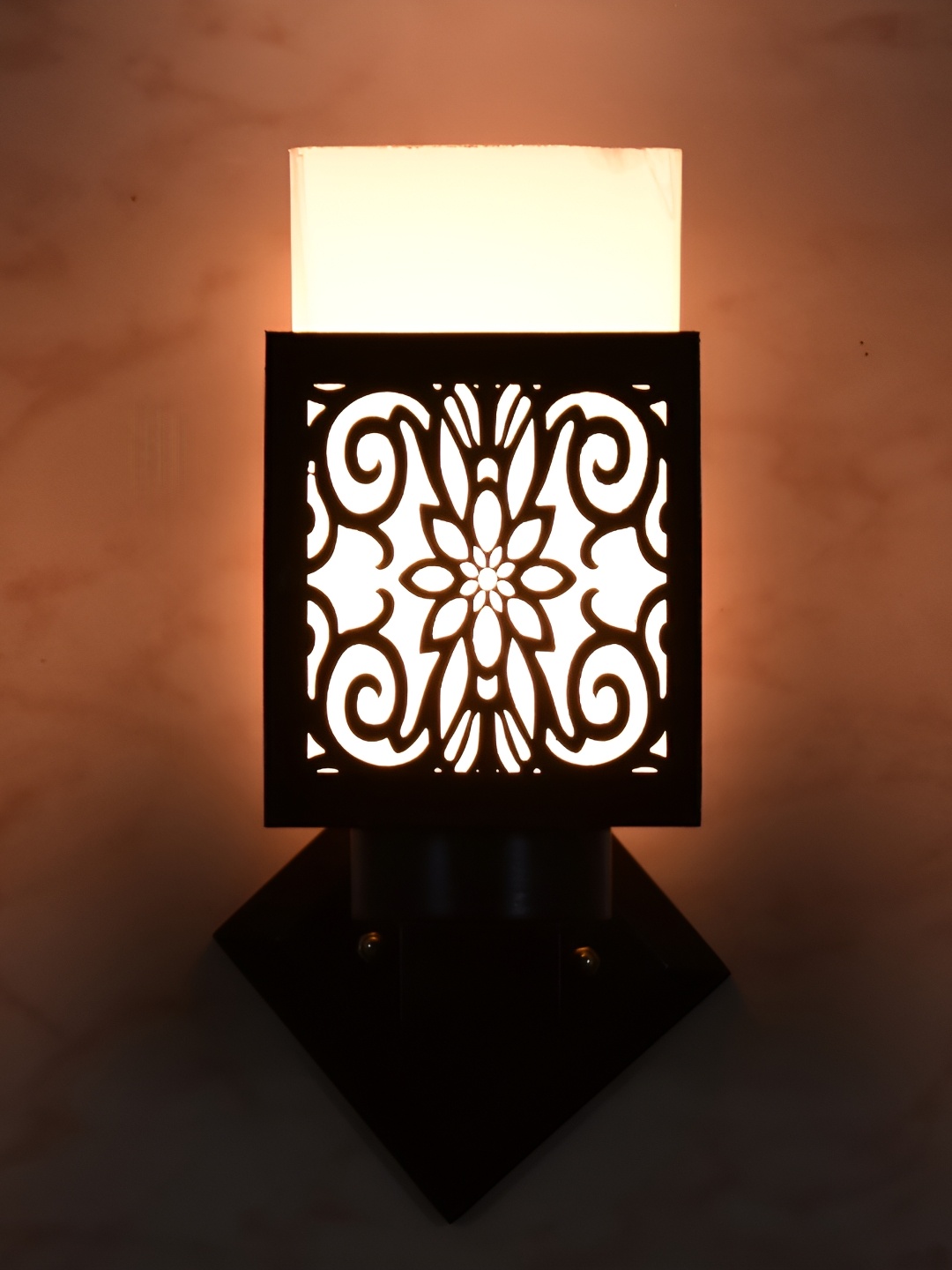 

1ST TIME White & Black Wood Contemporary Square Shaped Wall Lamp