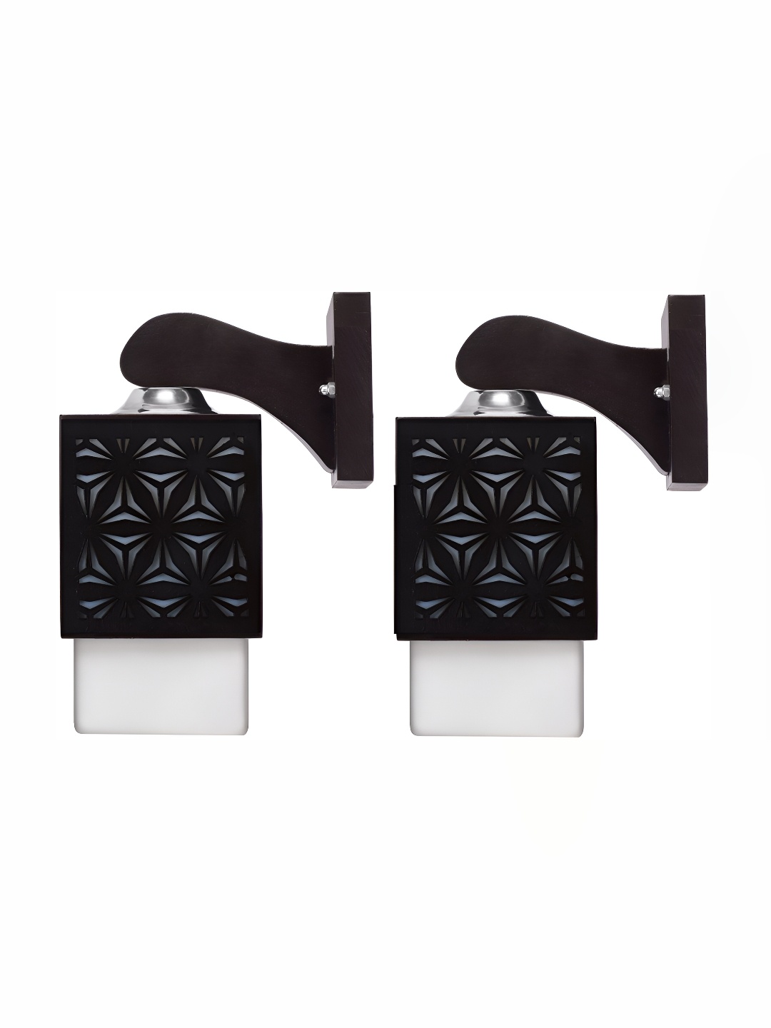 

1ST TIME White Wood Traditional Square Shaped Wall Lamp