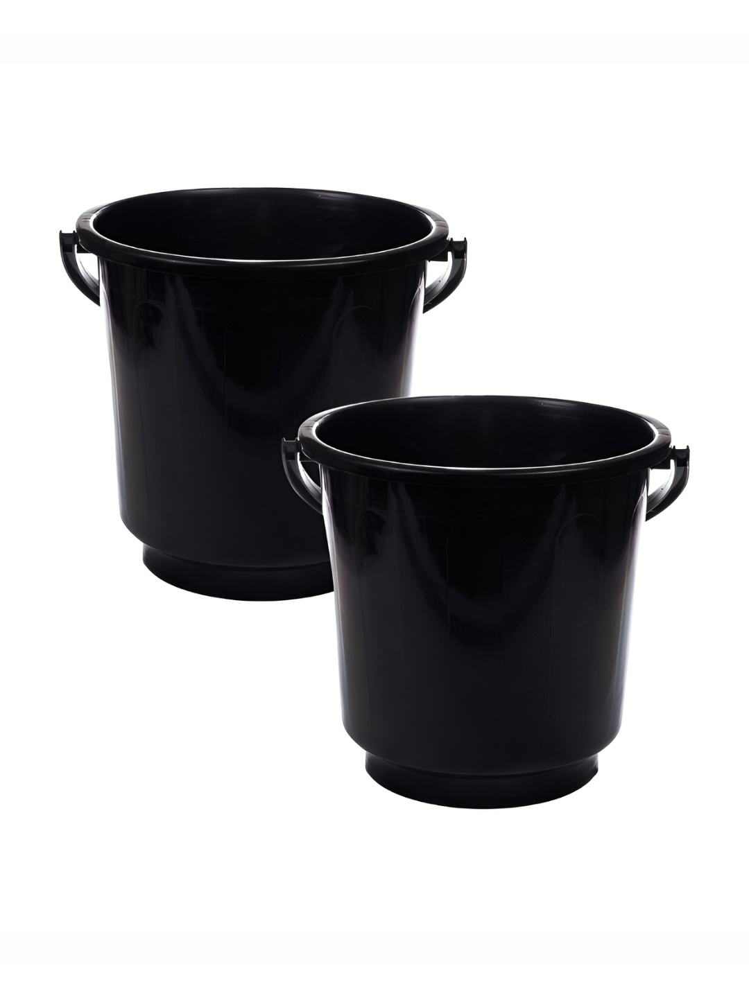 

Kuber Industries Black 2 Pieces Unbreakable Bucket